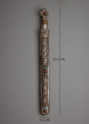 A Vintage Buddhist Ritual Sword for Spiritual Practices and Decor |  A stunning 61.5cm Buddhist spiritual artifact.