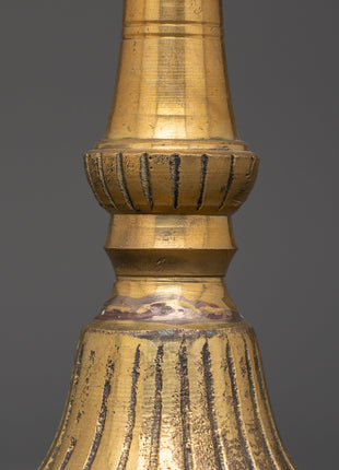 Nepali Traditional Brass Oil Lamp | Pooja Lamp for Home Altar and Decor