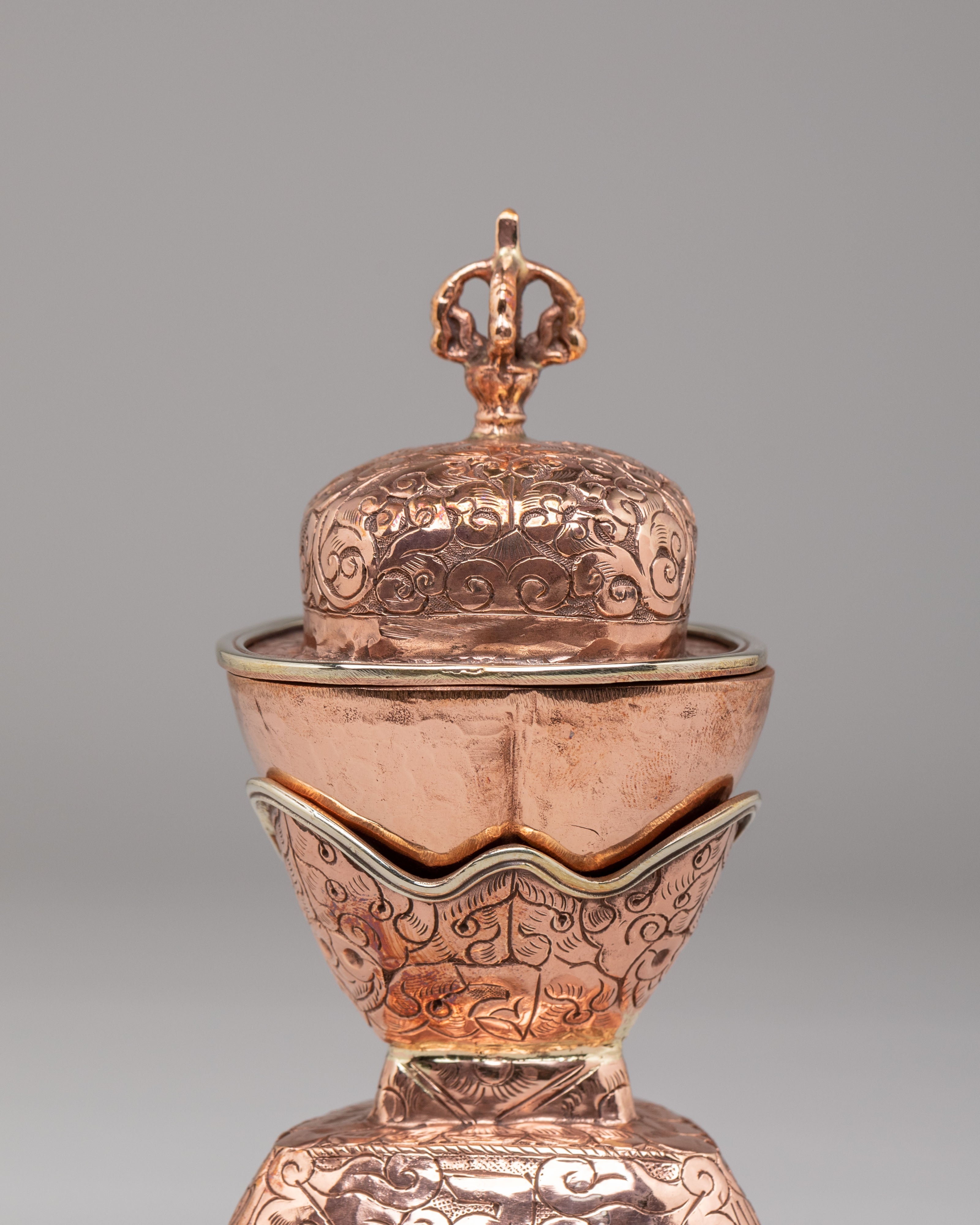 Spiritual Kapala Skull Cup | Tibetan Ritual Offering Bowl