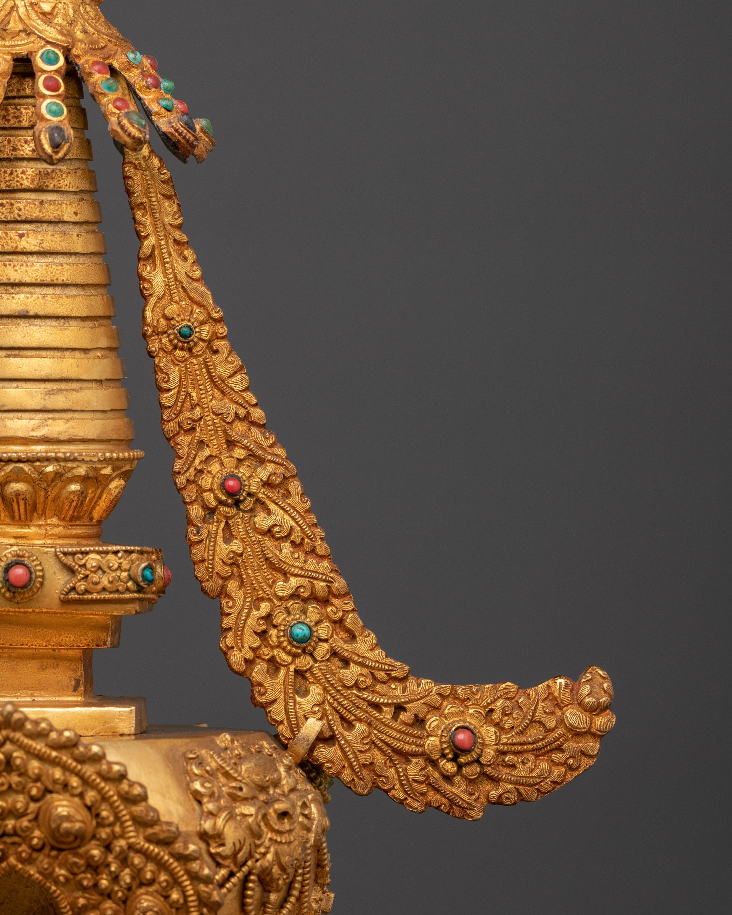 Handcrafted Buddhist Alter Stupa | Sacred Art for Meditation Space