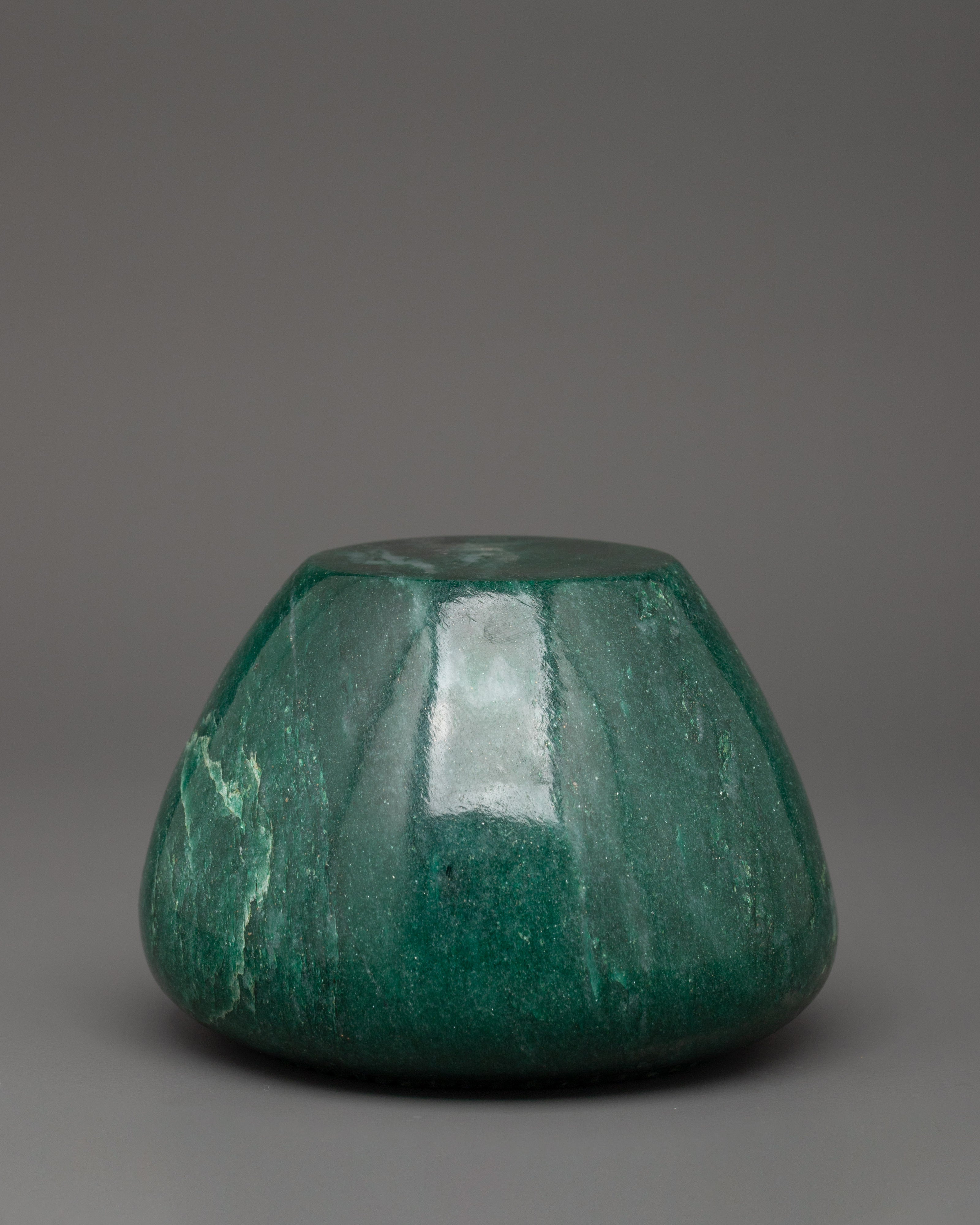 Jade Stone Golpa Ritual Bowl | Traditional Craft