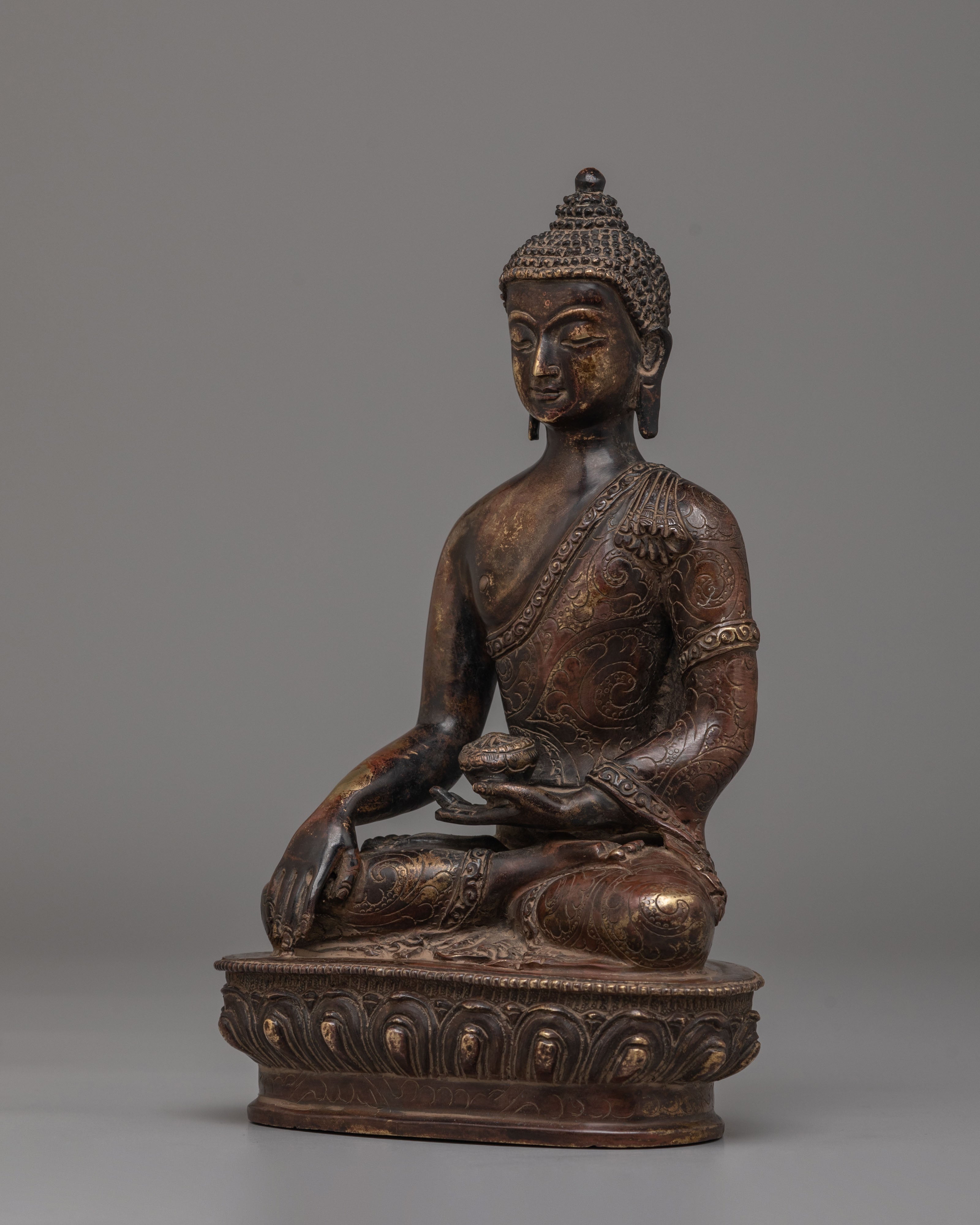 Tibetan Shakyamuni Buddha Wisdom Statue | Handcrafted Sculpture for Meditation