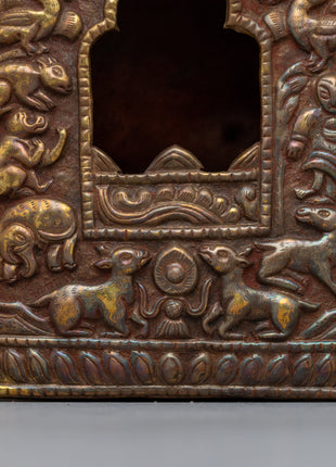 Exquisite Buddhist Ghau Box | Tibetan Prayer Box for Rituals and Spiritual Use