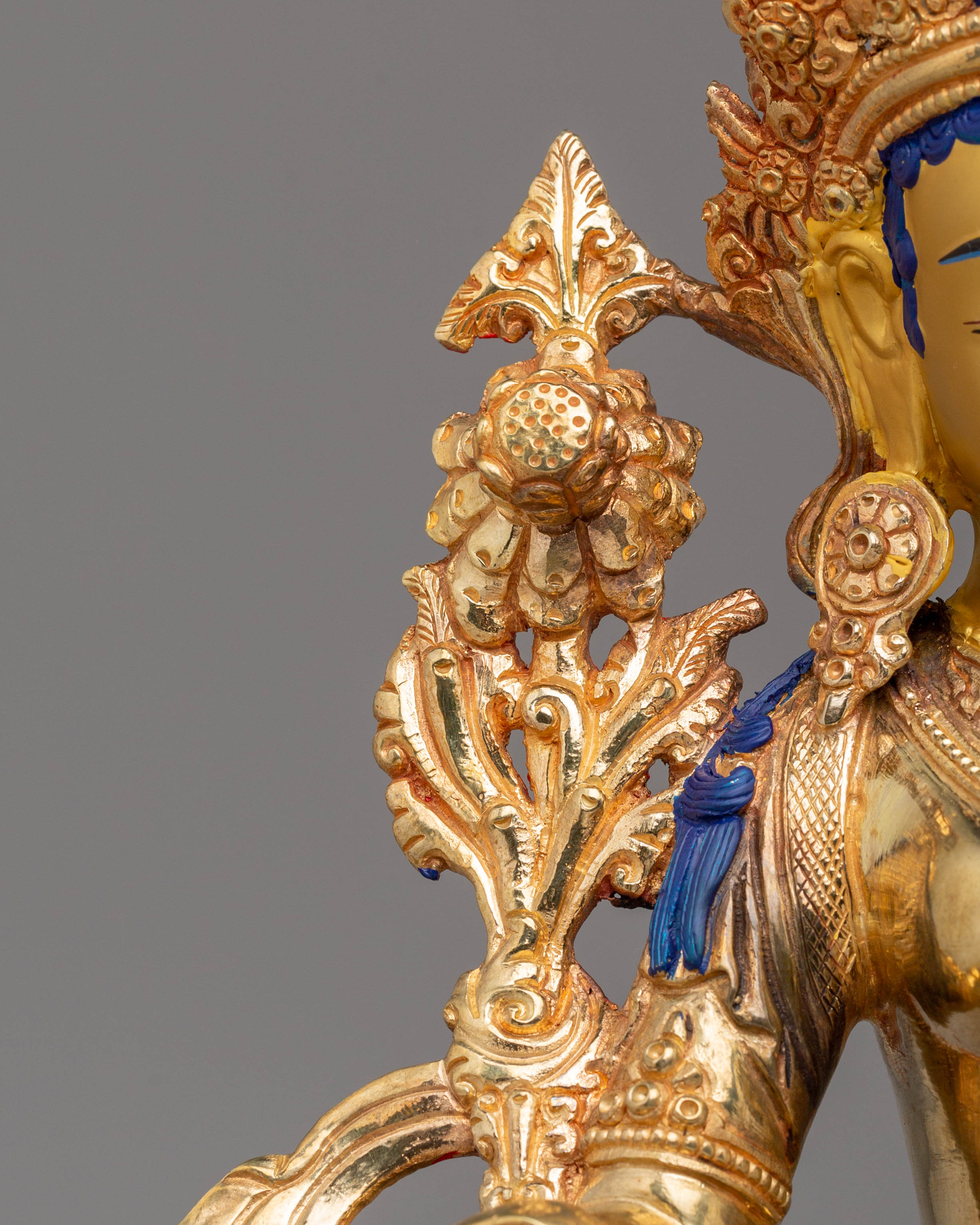 Green Tara Handmade Copper Statue | Divine Protector for Spiritual Growth