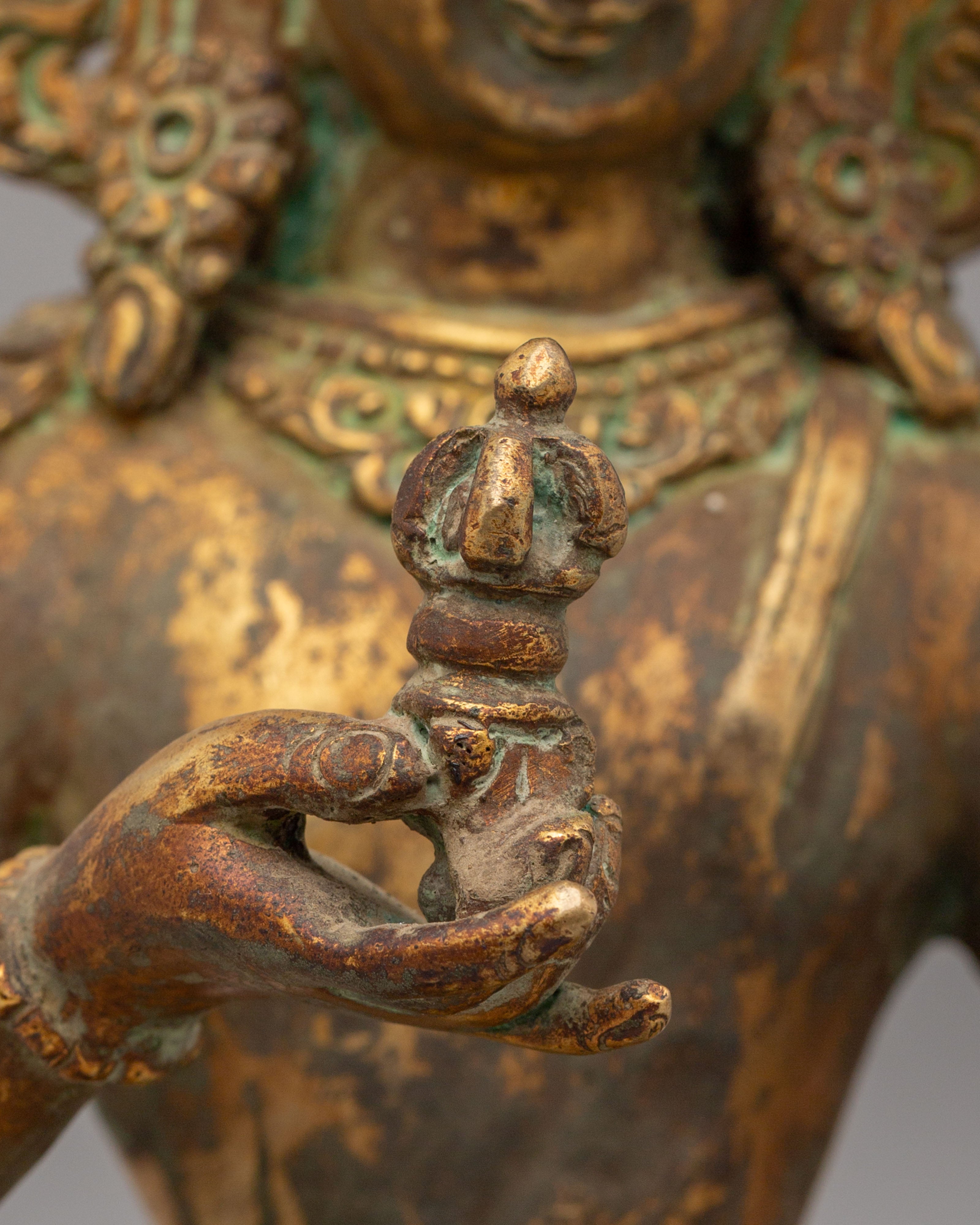 Vajrasattva With Consort Figurine | Vajragarvi Buddhist Sculpture