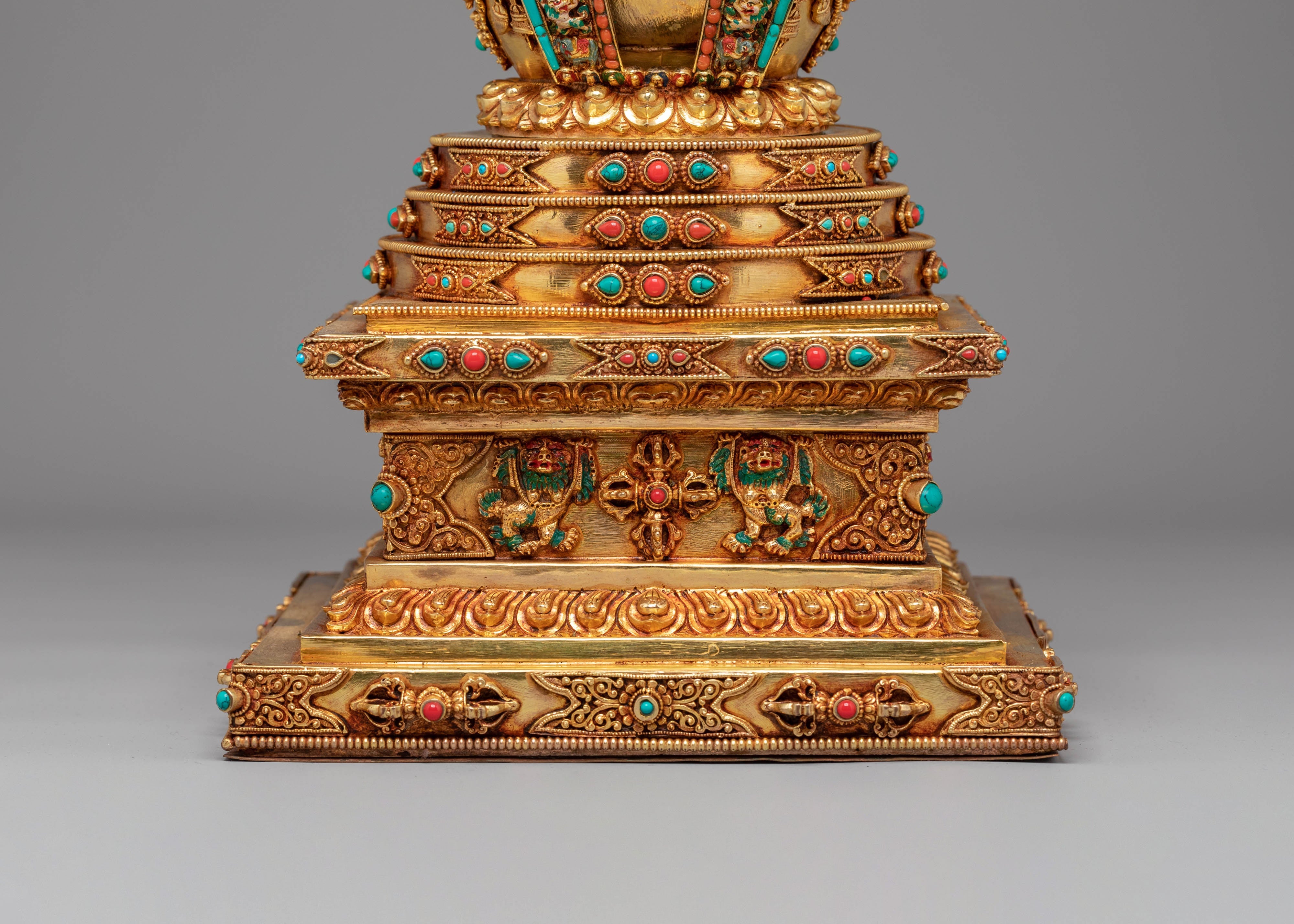 Handcrafted Tibetan Stupa for Ceremonies | Symbol of Enlightenment