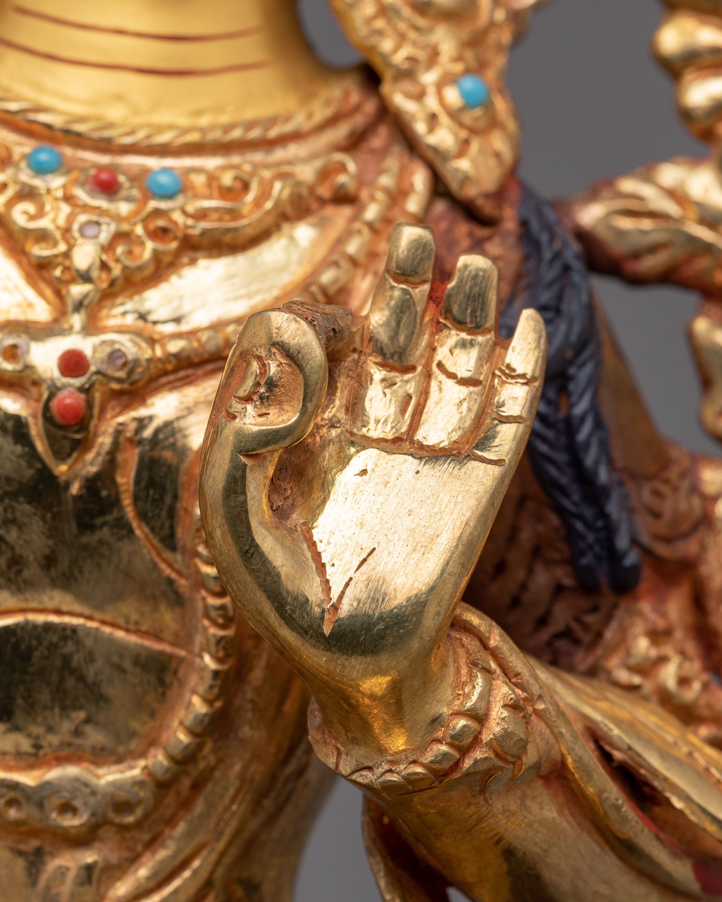 Tibetan Sacred Statue of Manjushri | One With Perfect Wisdom