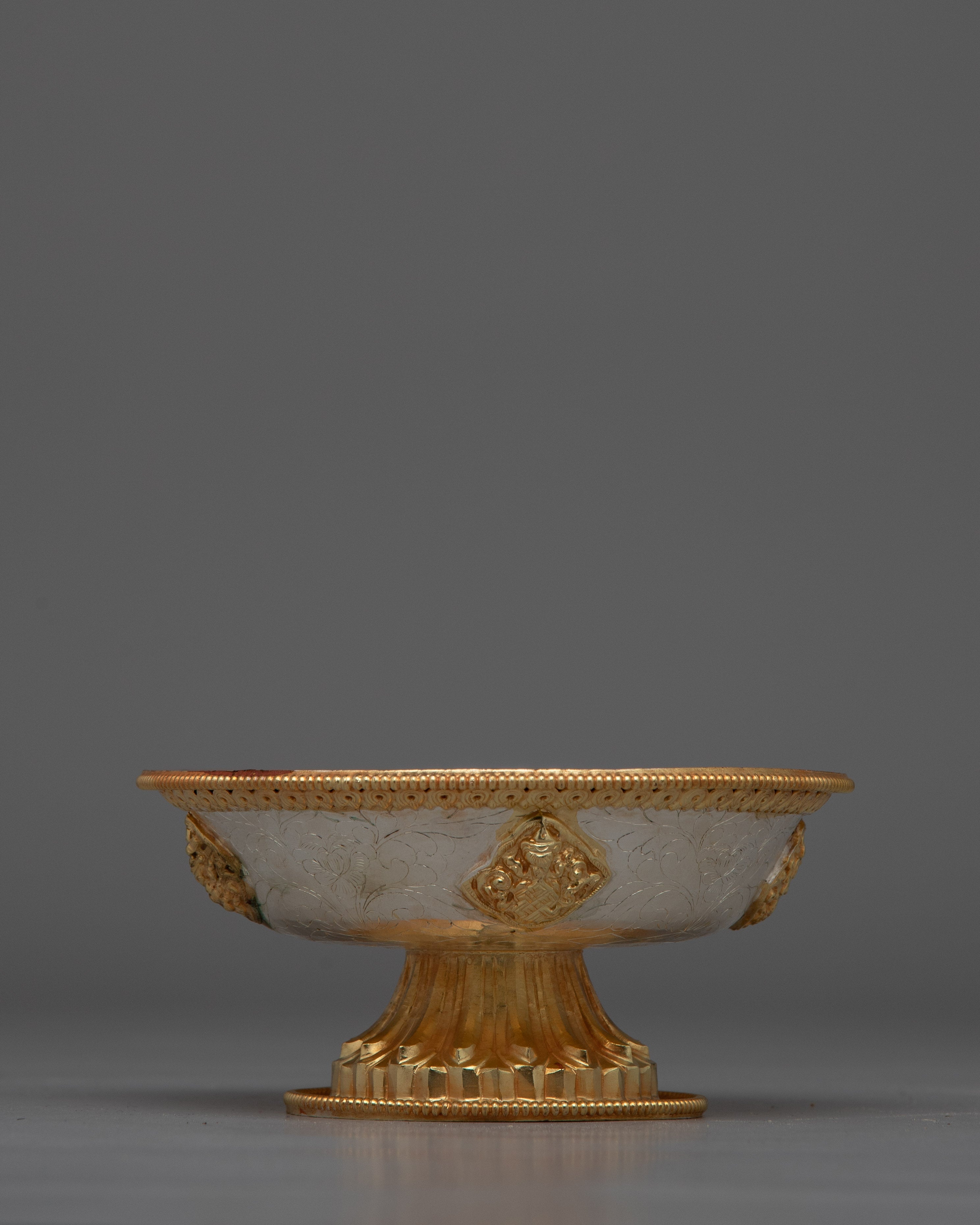 Traditional Serkhyem Set for Tibetan Buddhist Rituals | Sacred Offering Vessel for Altars