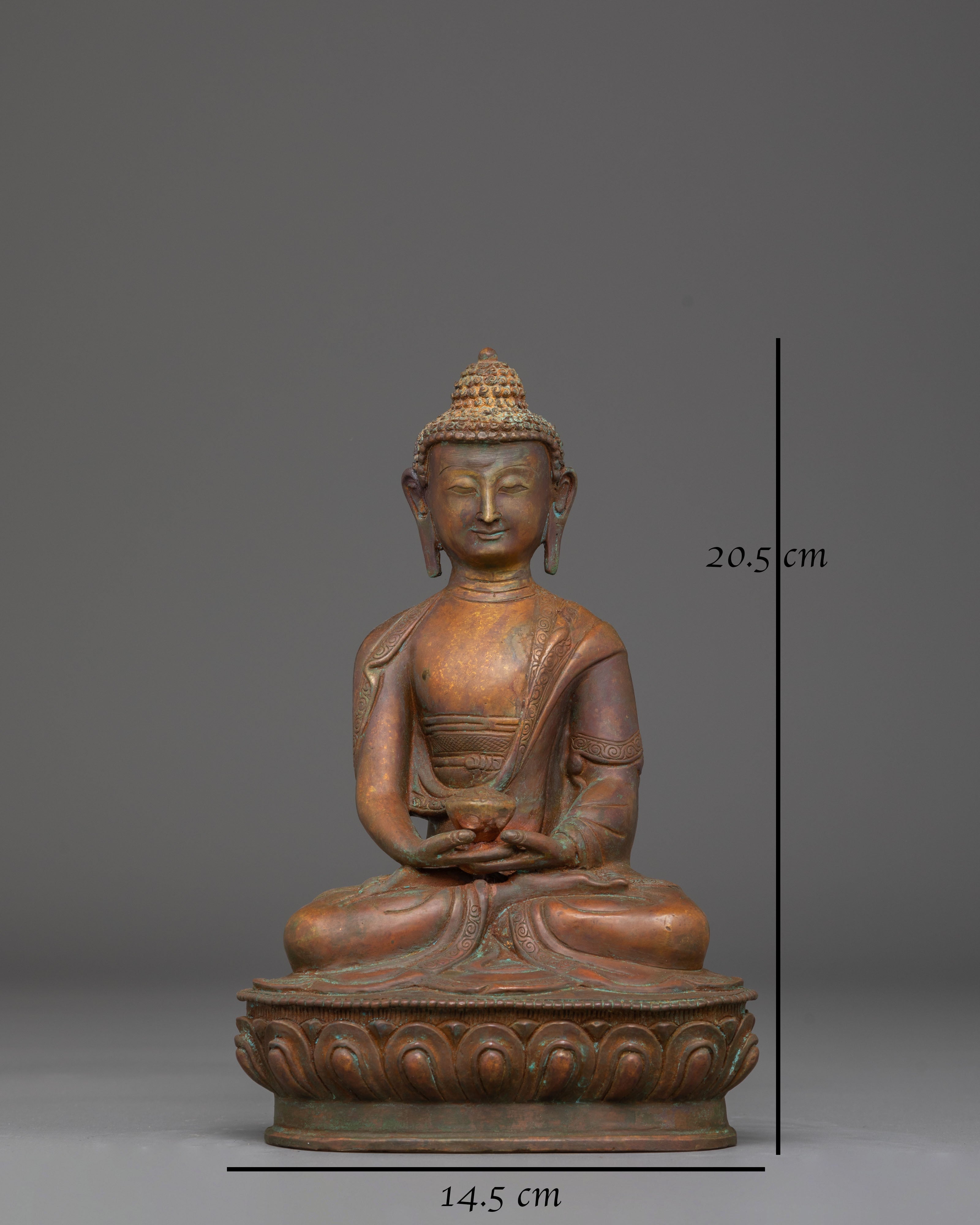 "Amitabha Buddha" Tibetan Buddha Art | Experience Serenity with our Sculpture