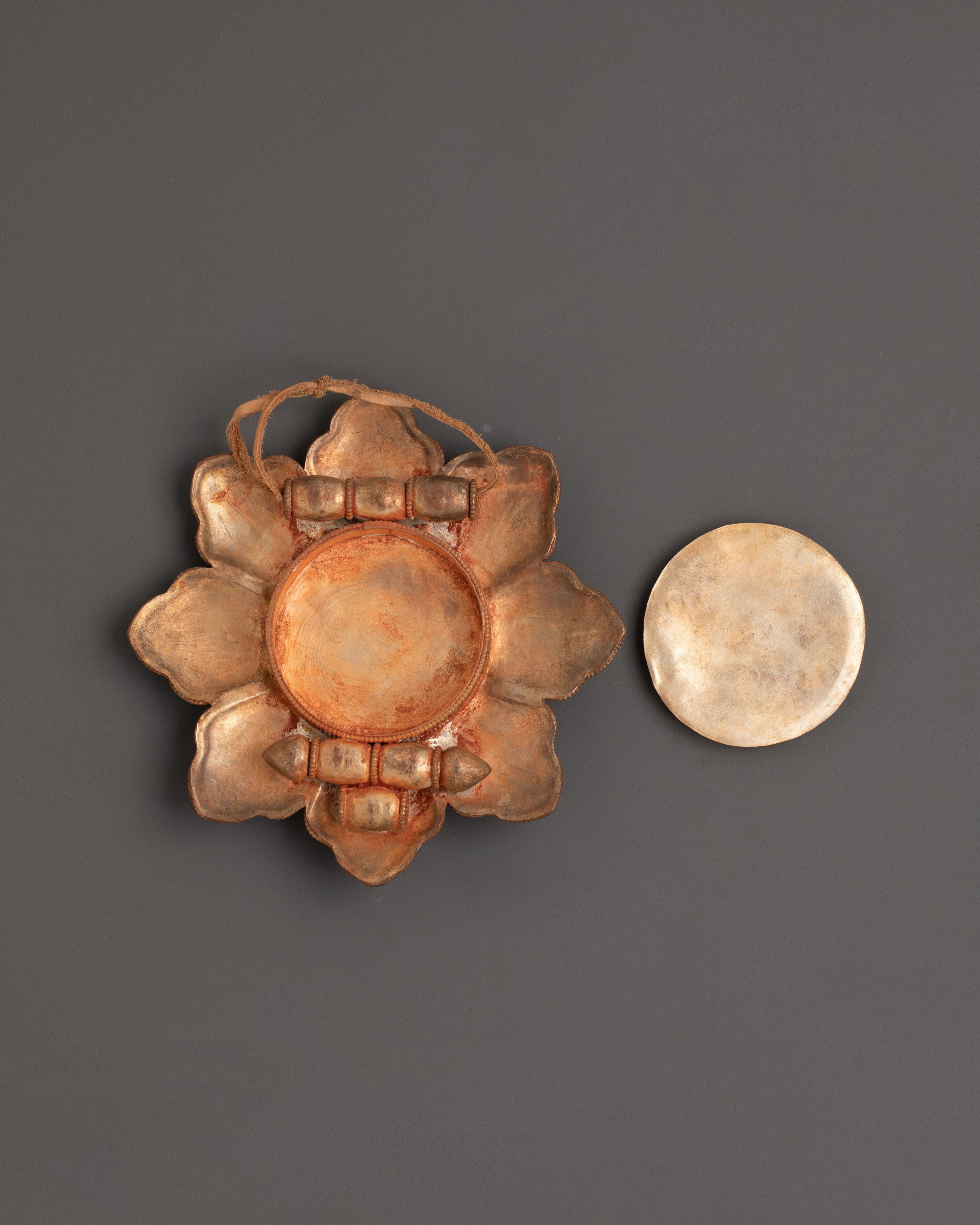 Traditional Tibetan Ghau Box Locket | Ghau Portable Shrine for Protection and Blessings