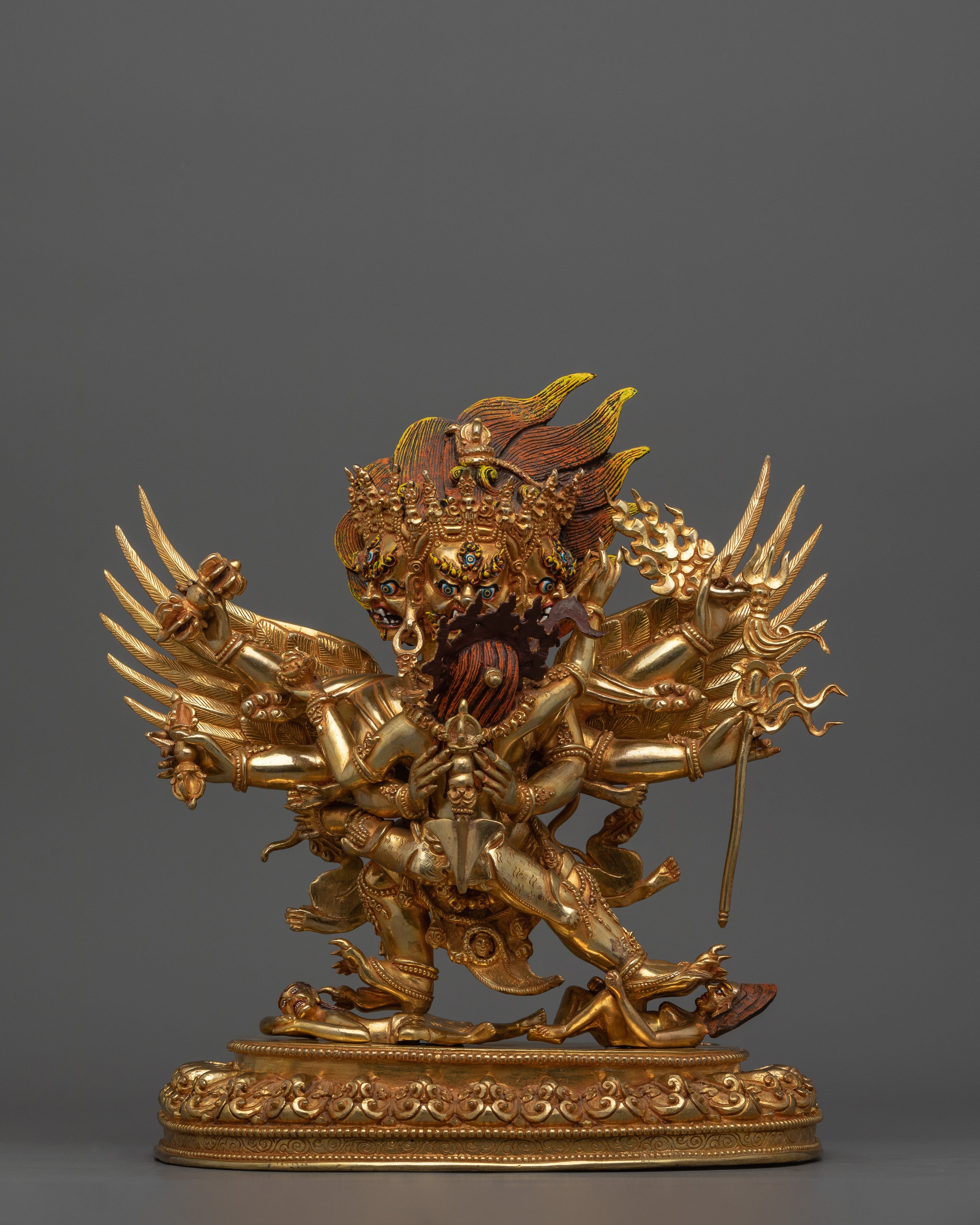 Tibetan Phurba Deity Vajrakilaya Statue | Symbolizing the Unity of Wisdom (includes Consecration)