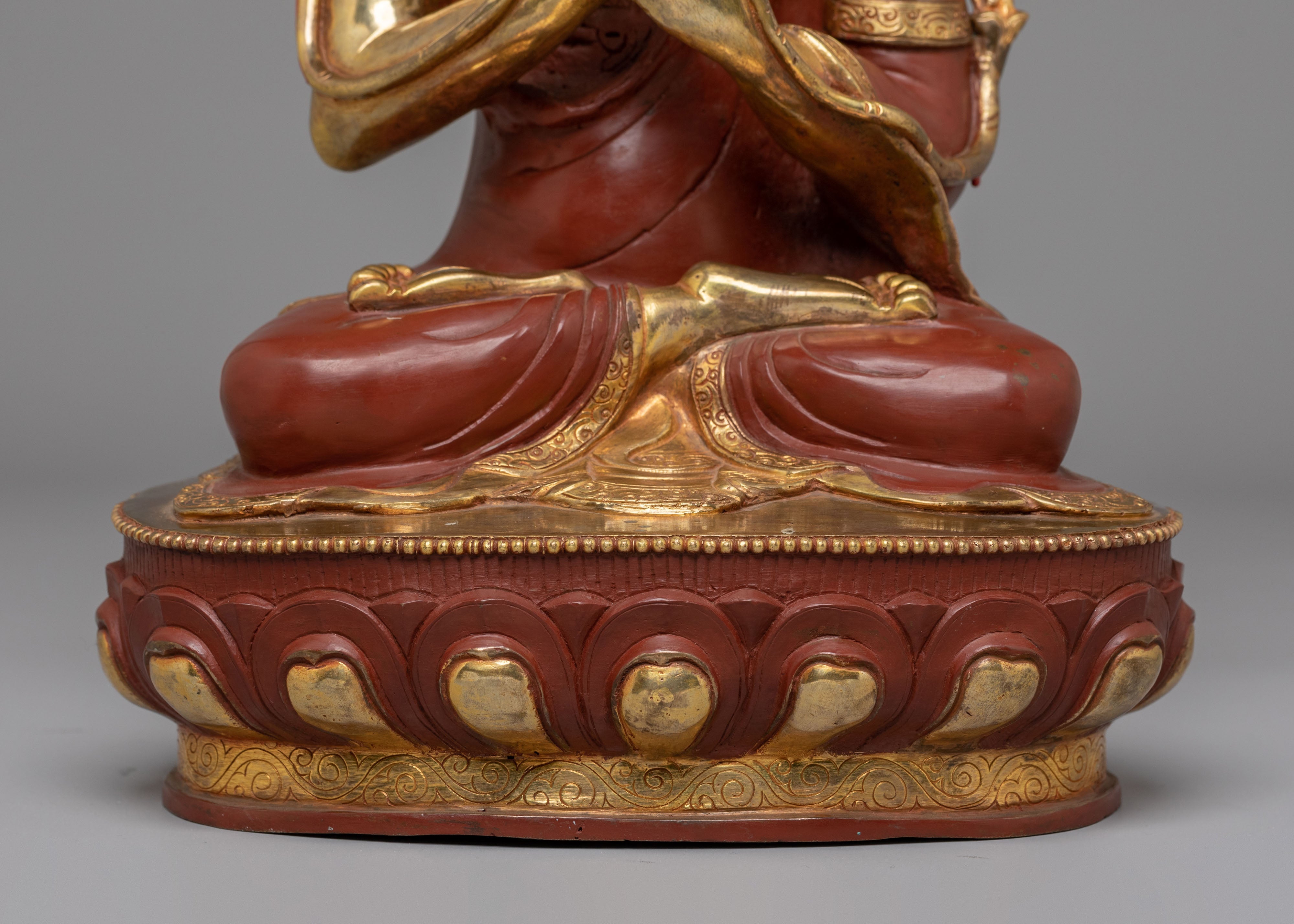 Tsongkhapa Statue Set: The Founders of Gelug School
