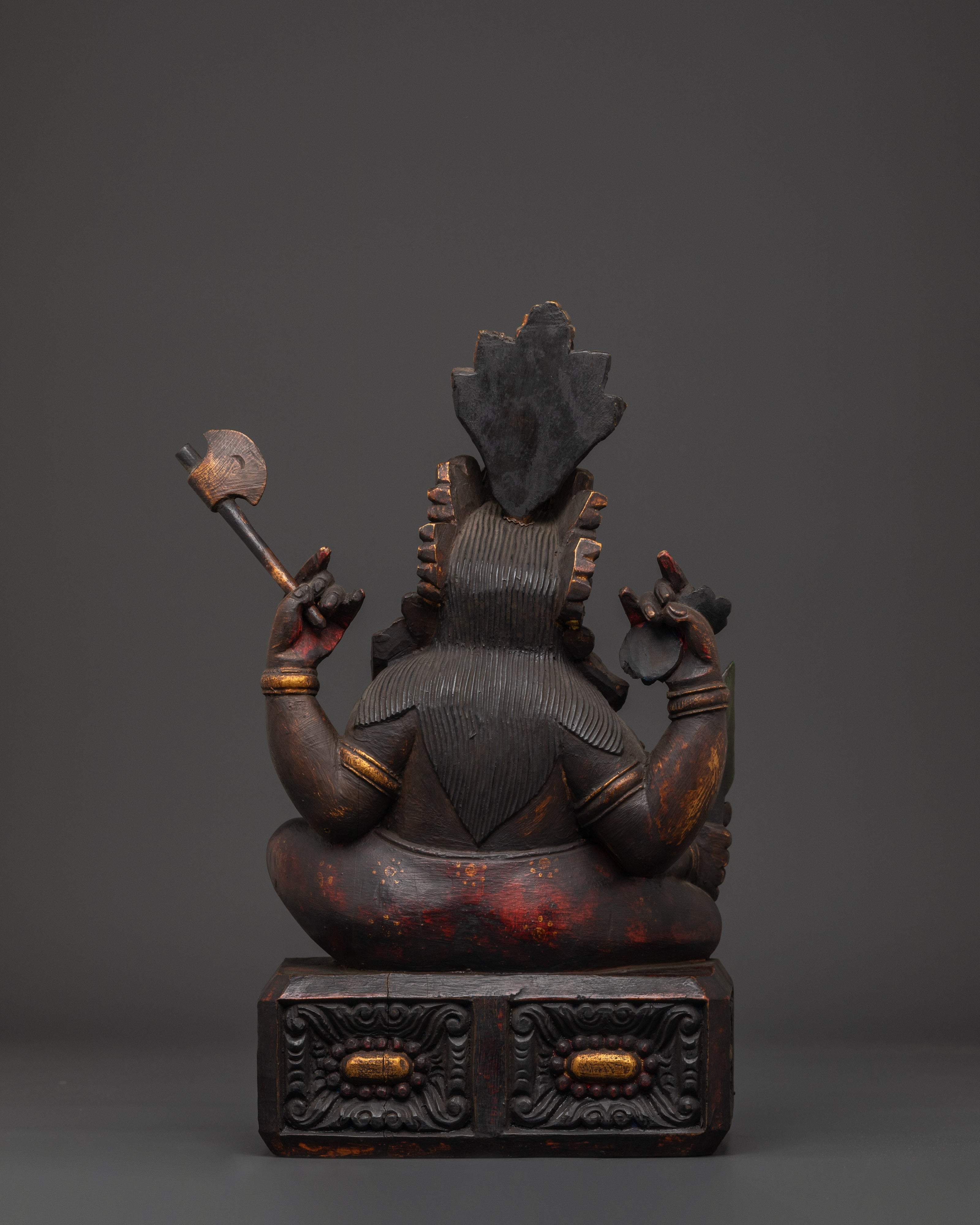 Divine Symbol of Wisdom Ganesha Sculpture | Hindu Elephant God Statue