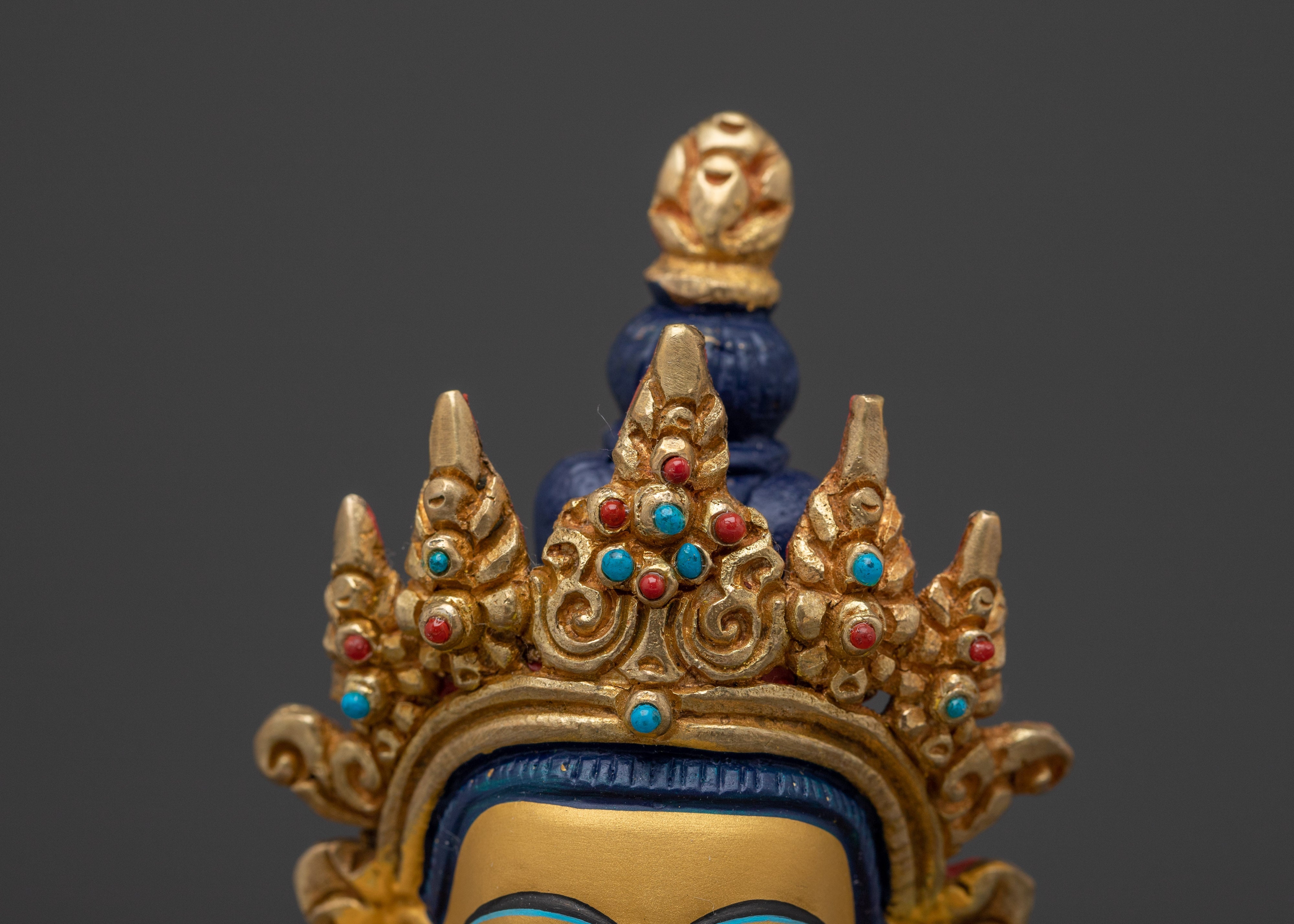 Sacred Buddhist Divine Purifier Deity Vajrasattva Statue | Buddhist Art