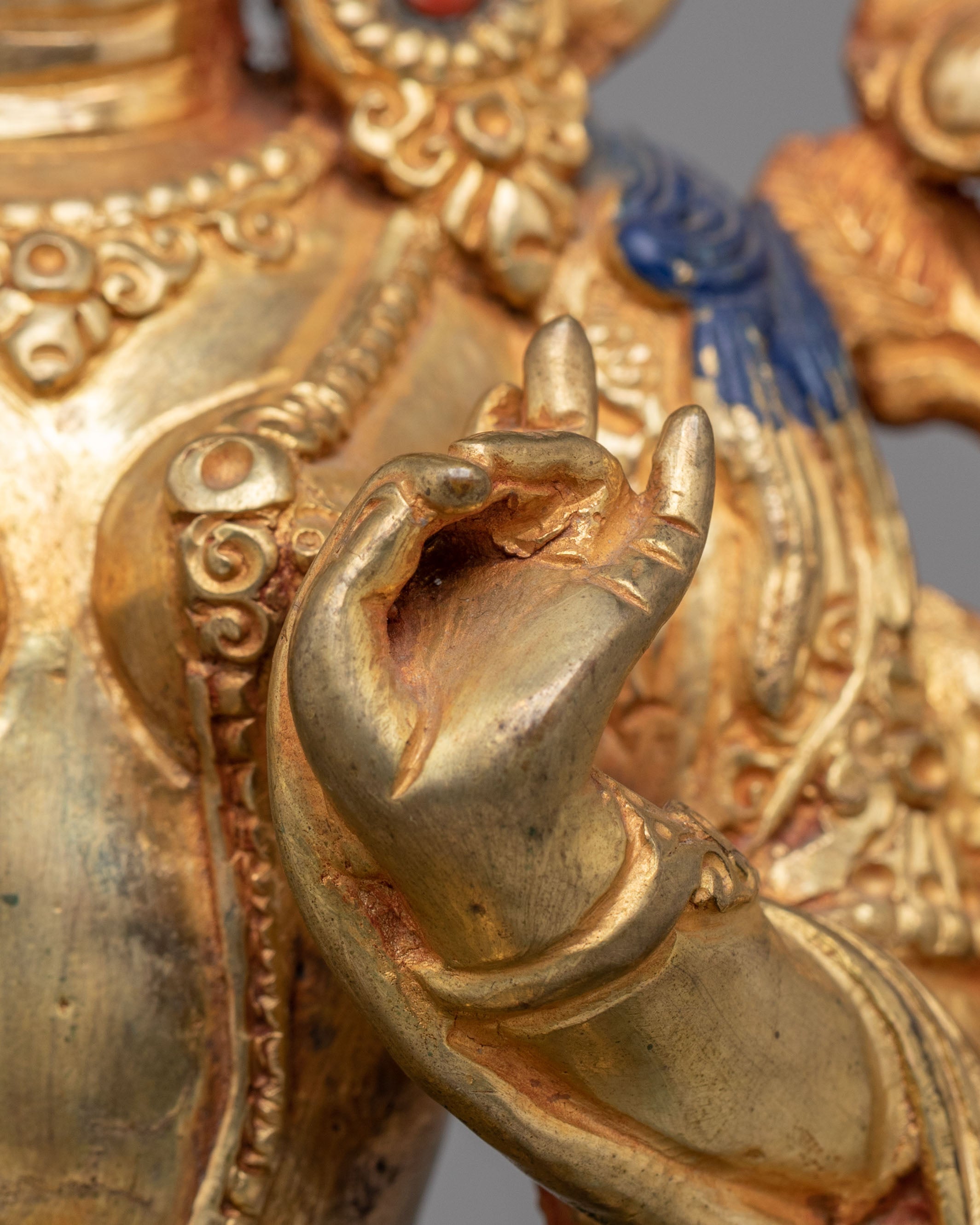 Spiritual Shyama Tara Statue for Altar | Handcrafted Copper Figure