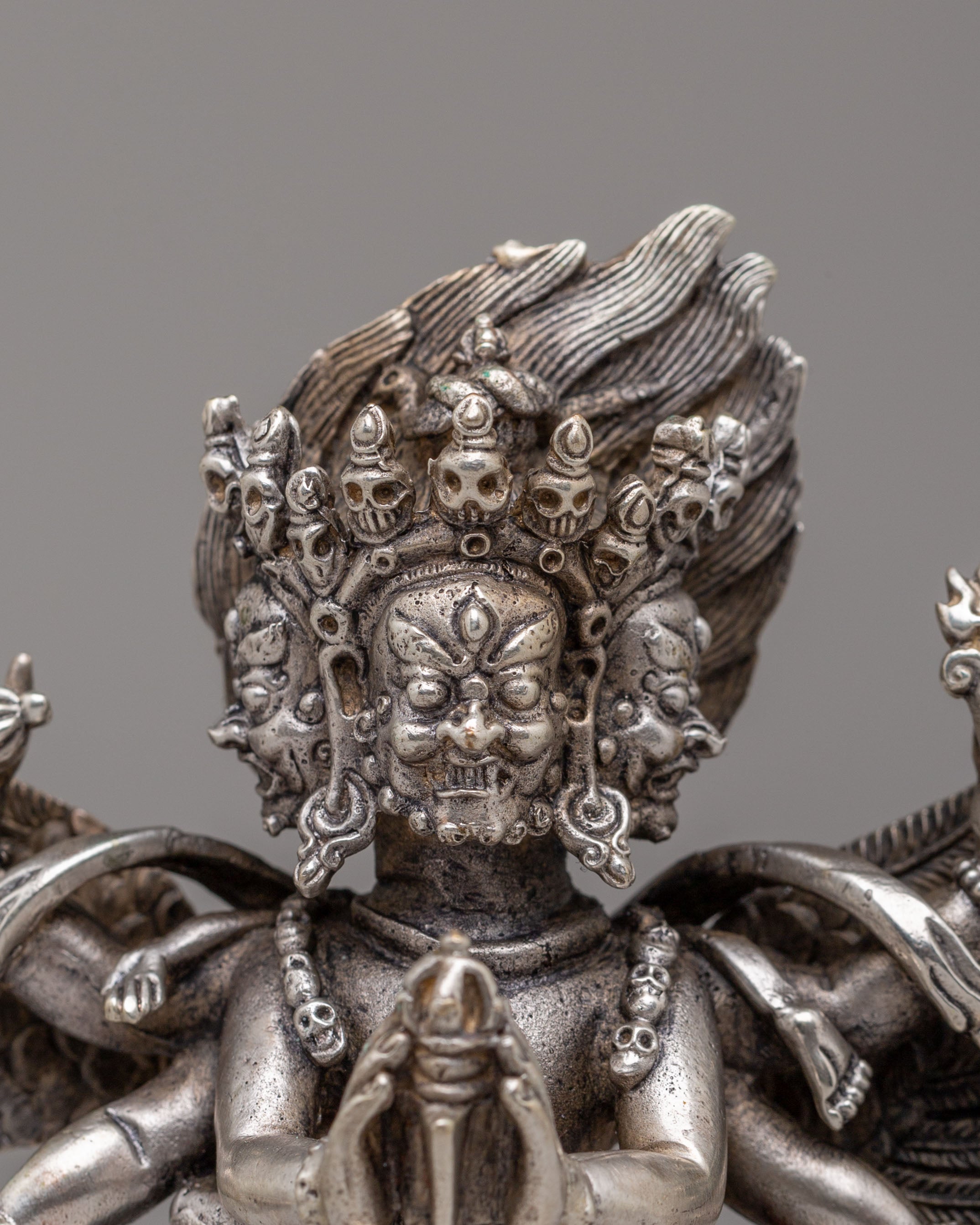 Sacred Himalayan Vajrakilaya Statue | Buddhist Tantric Deity