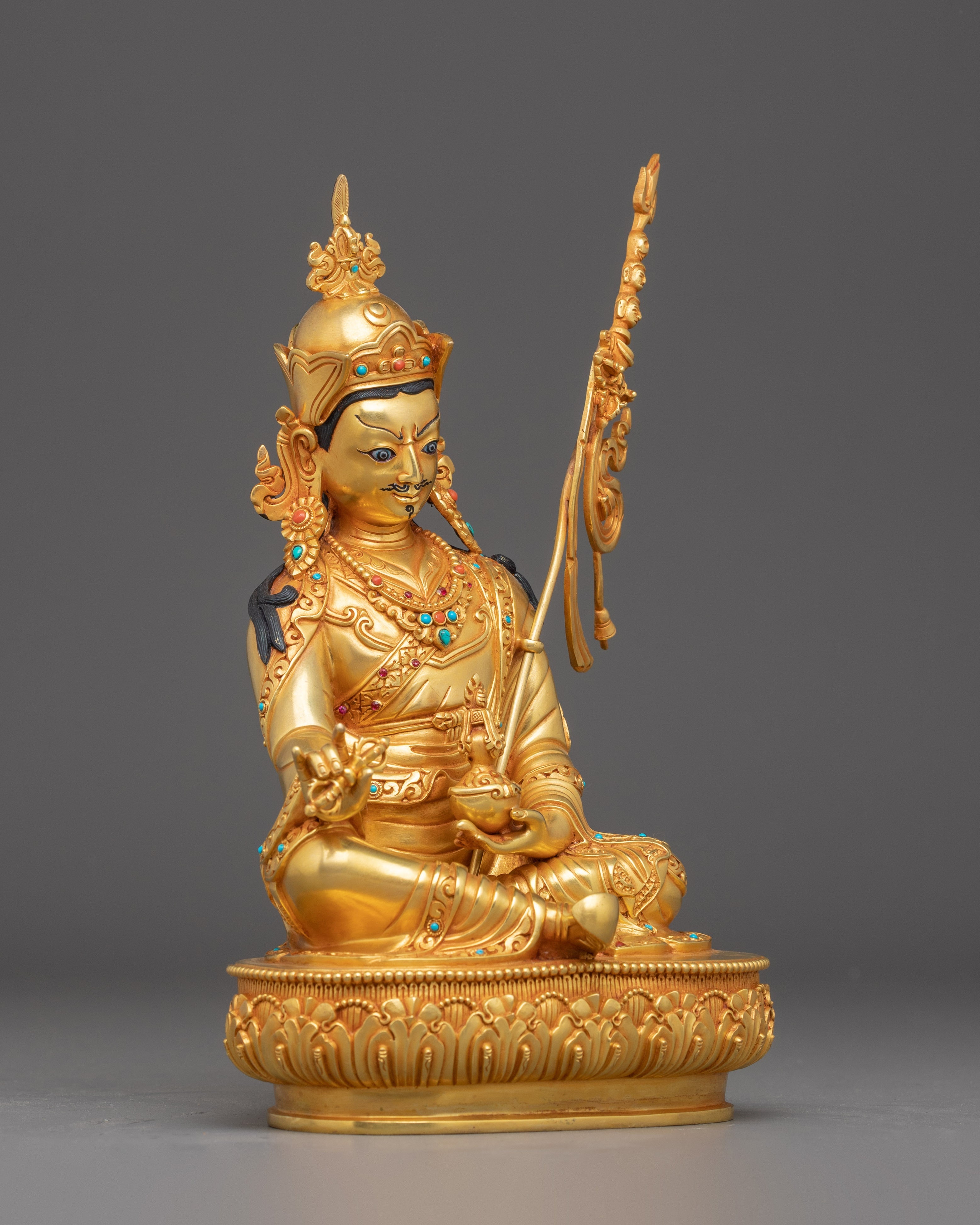 Golden Guru Padmasambhava Statue | Discover Enlightenment