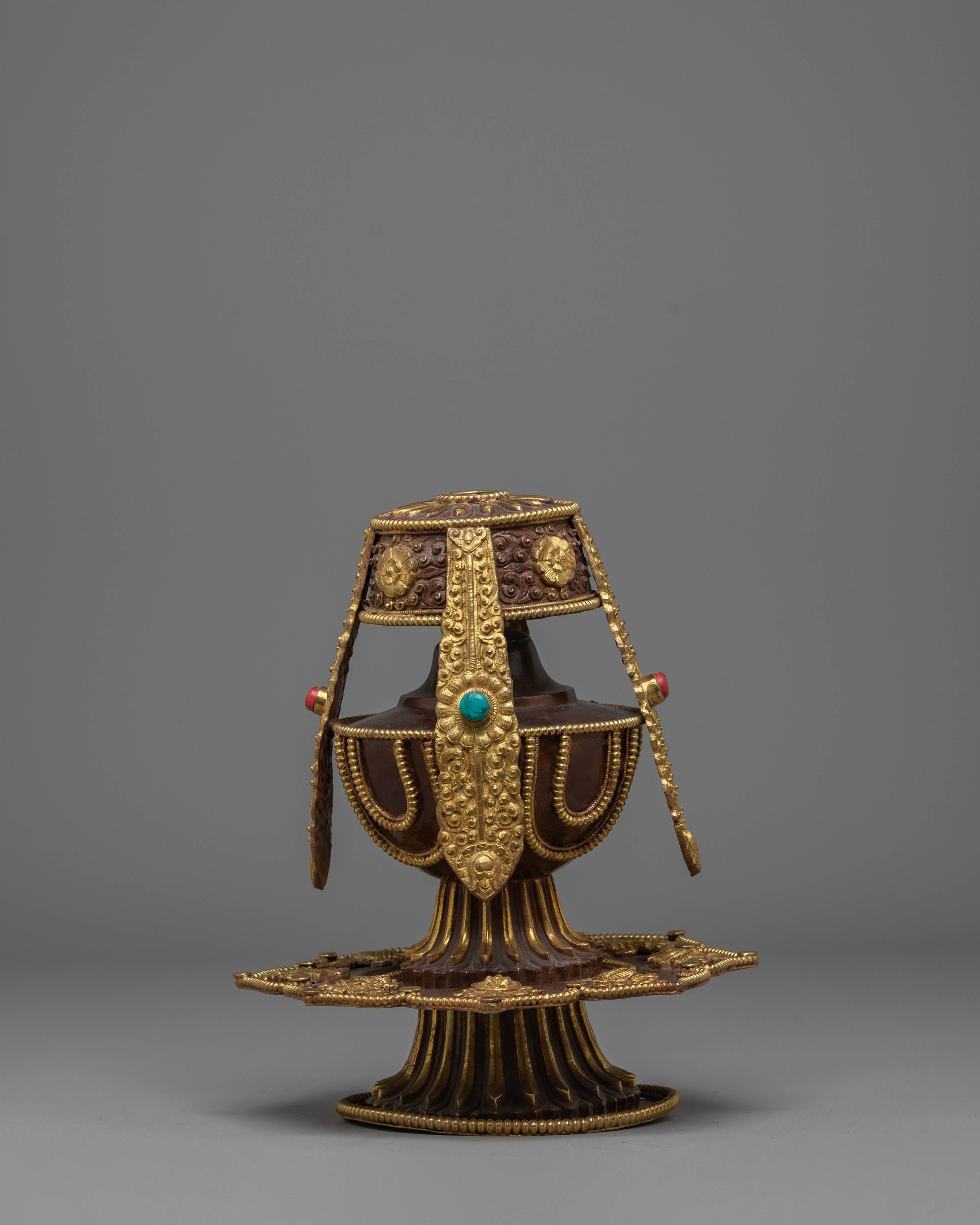 Gold Plated Chegumba for Offering | Symbol of Abundance