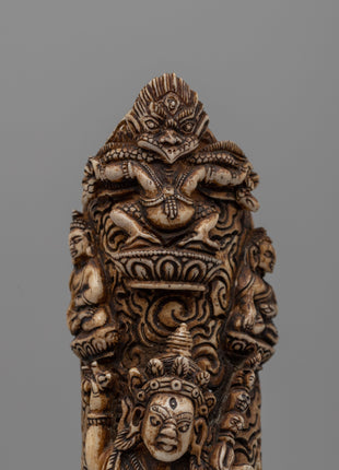 Hand-Carved Buffalo Bone Vajravarahi Décor | Spiritual Home and Altar Art