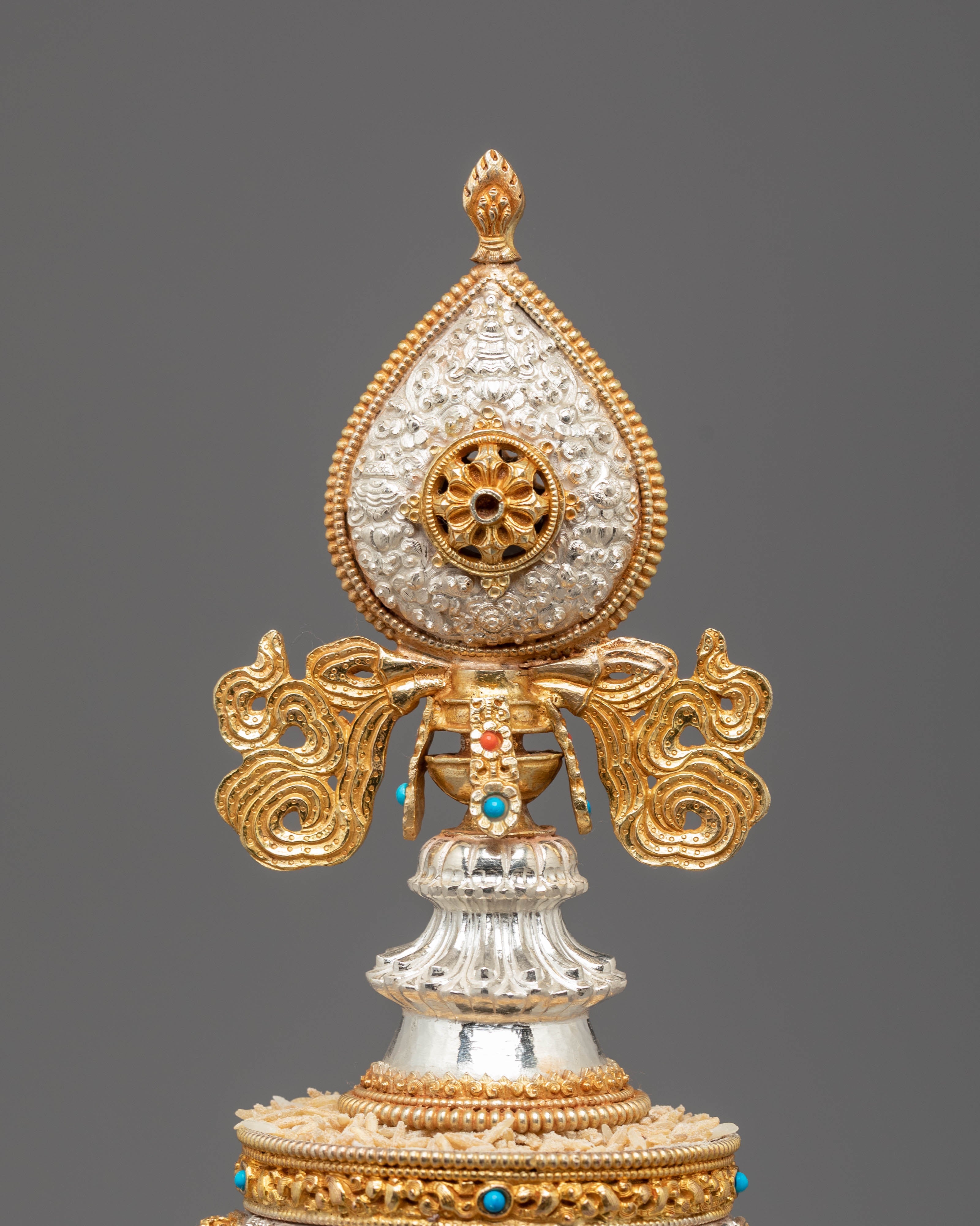 Sacred Mandala Wall Hanging for Meditation | Copper Silver Gold Spiritual Decor