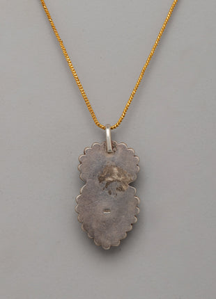 Sterling Silver Pendant with Coral | Spiritual Jewelry