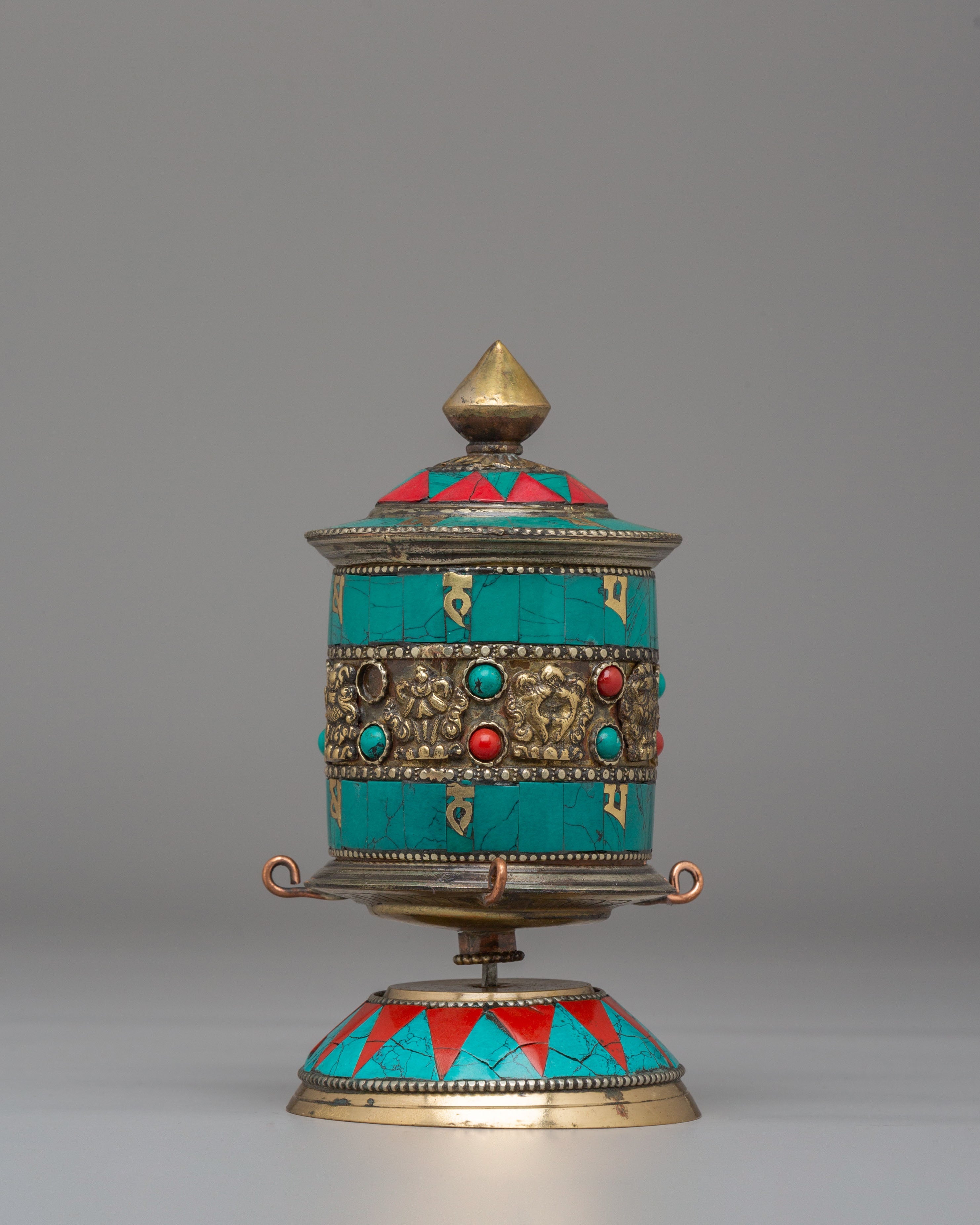 Mantra-Chanting Prayer Wheel | A Sacred Tool for Meditation