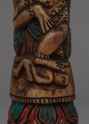 Handcrafted Mahakala Protector Statue | Guardian Deity of Tibetan Buddhism