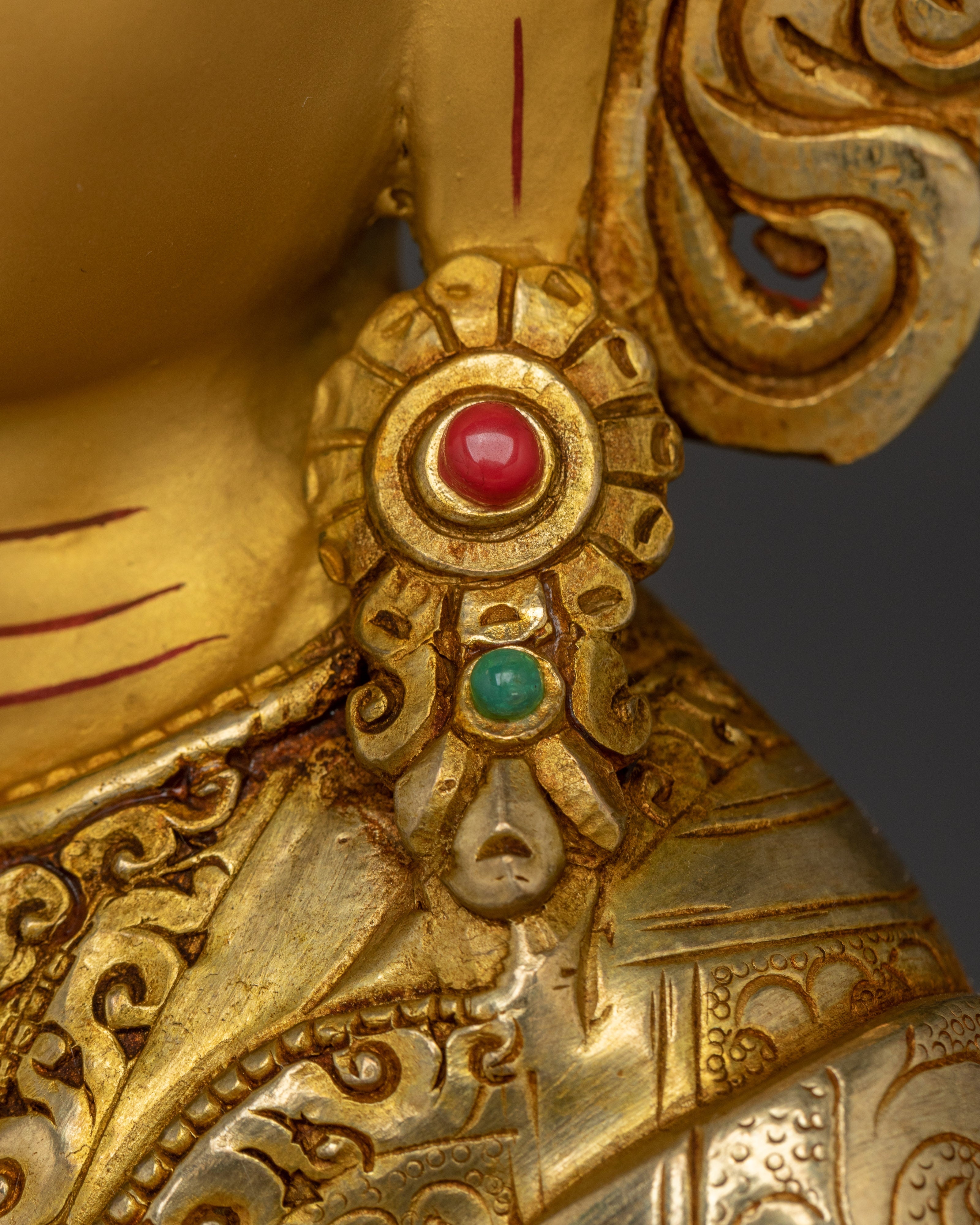 Awakened Royal Crown Shakyamuni Buddha Statue | Himalayan Golden Art