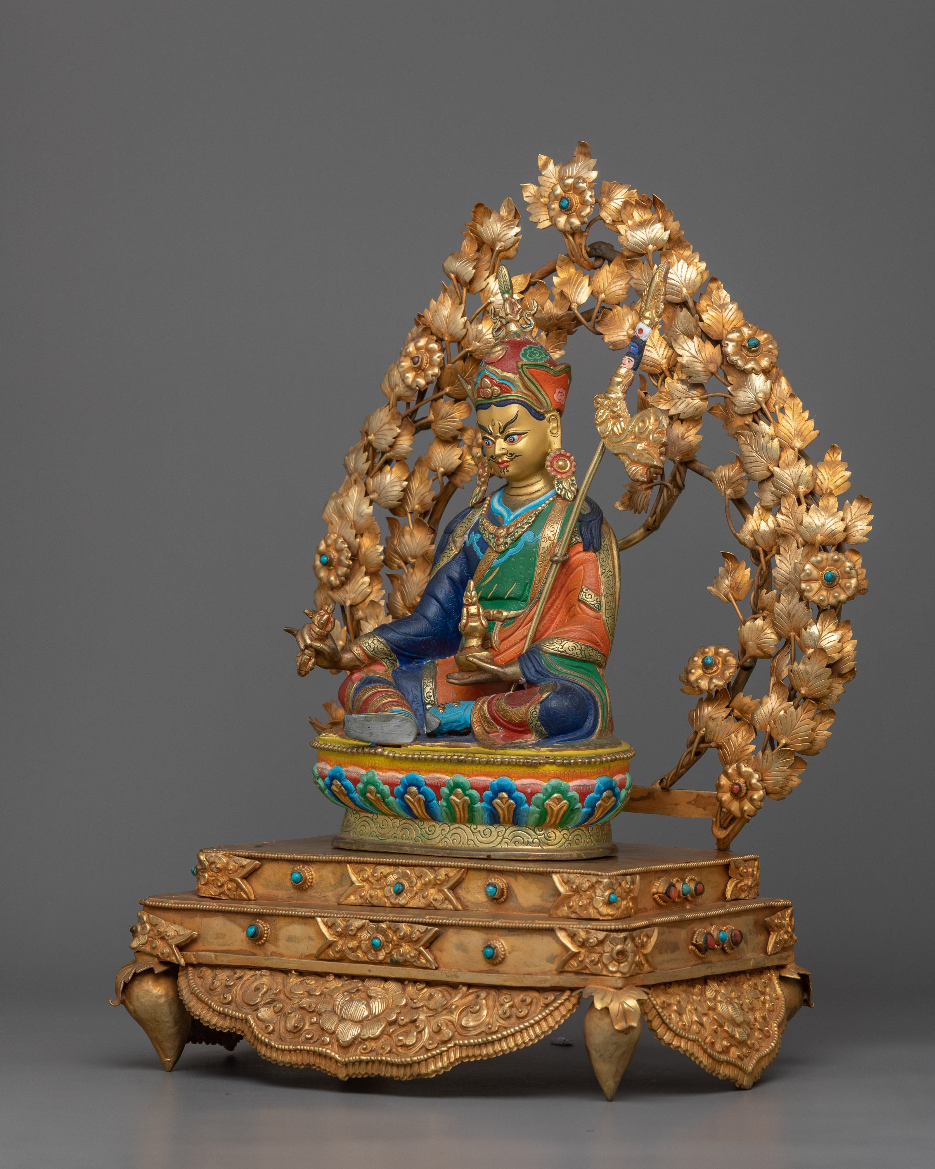 Guru Rinpoche with Beautiful Consort | A Divine Union of Wisdom and Compassion