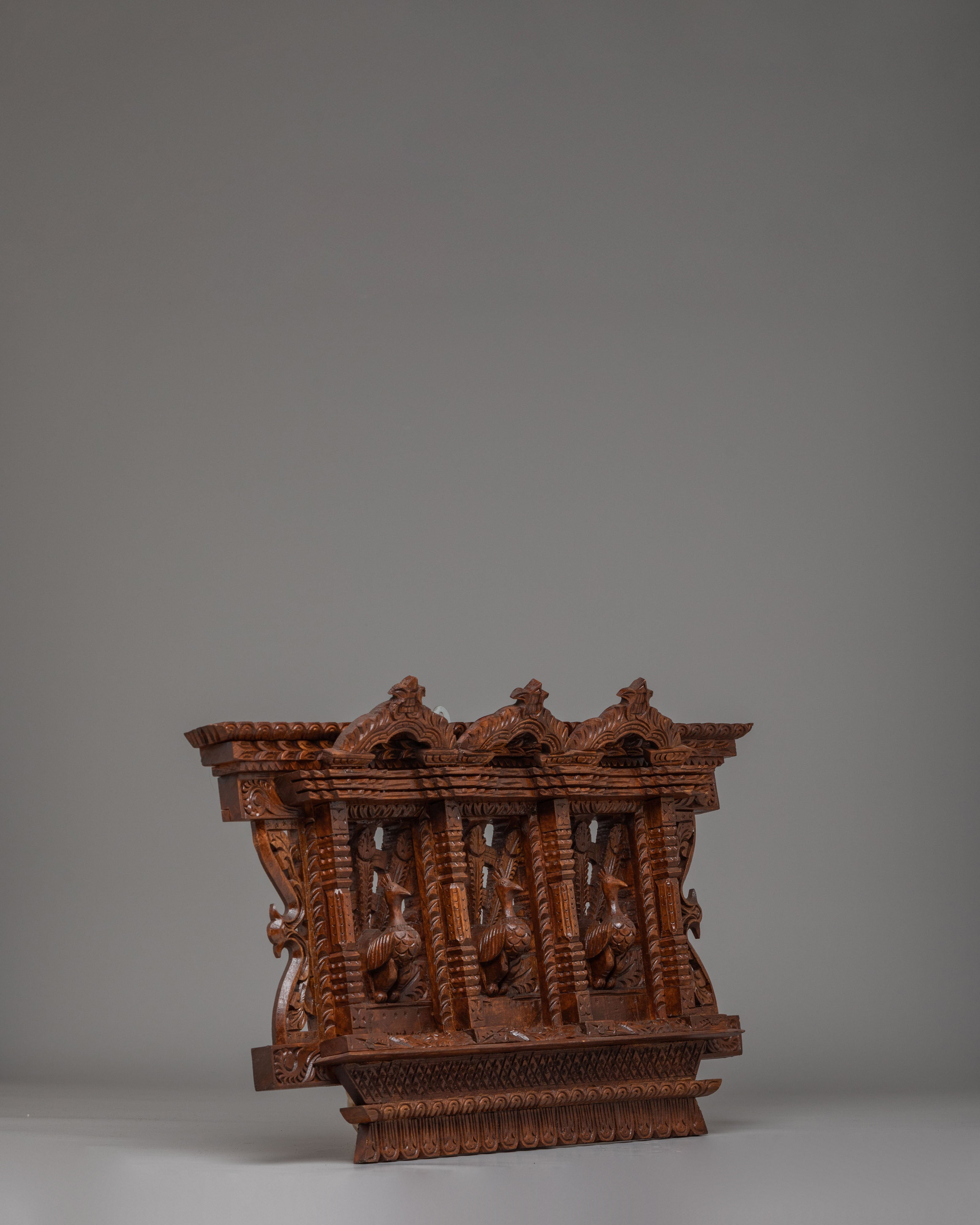 Hand Carved Wooden Wall Hanging | Himalayan Home Display