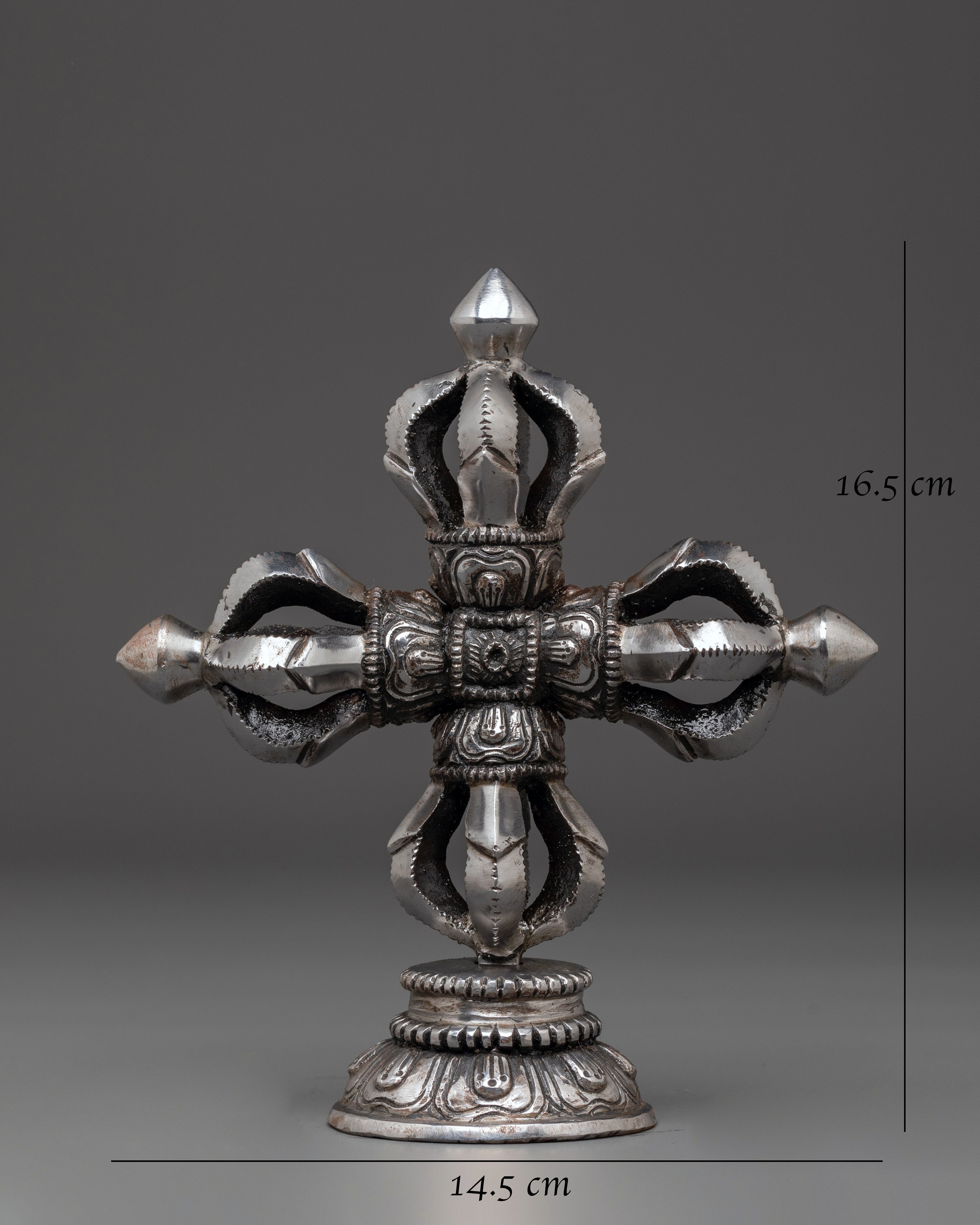 Handcrafted Iron Bishwo Vajra | Altar Decor & Spiritual Meditation