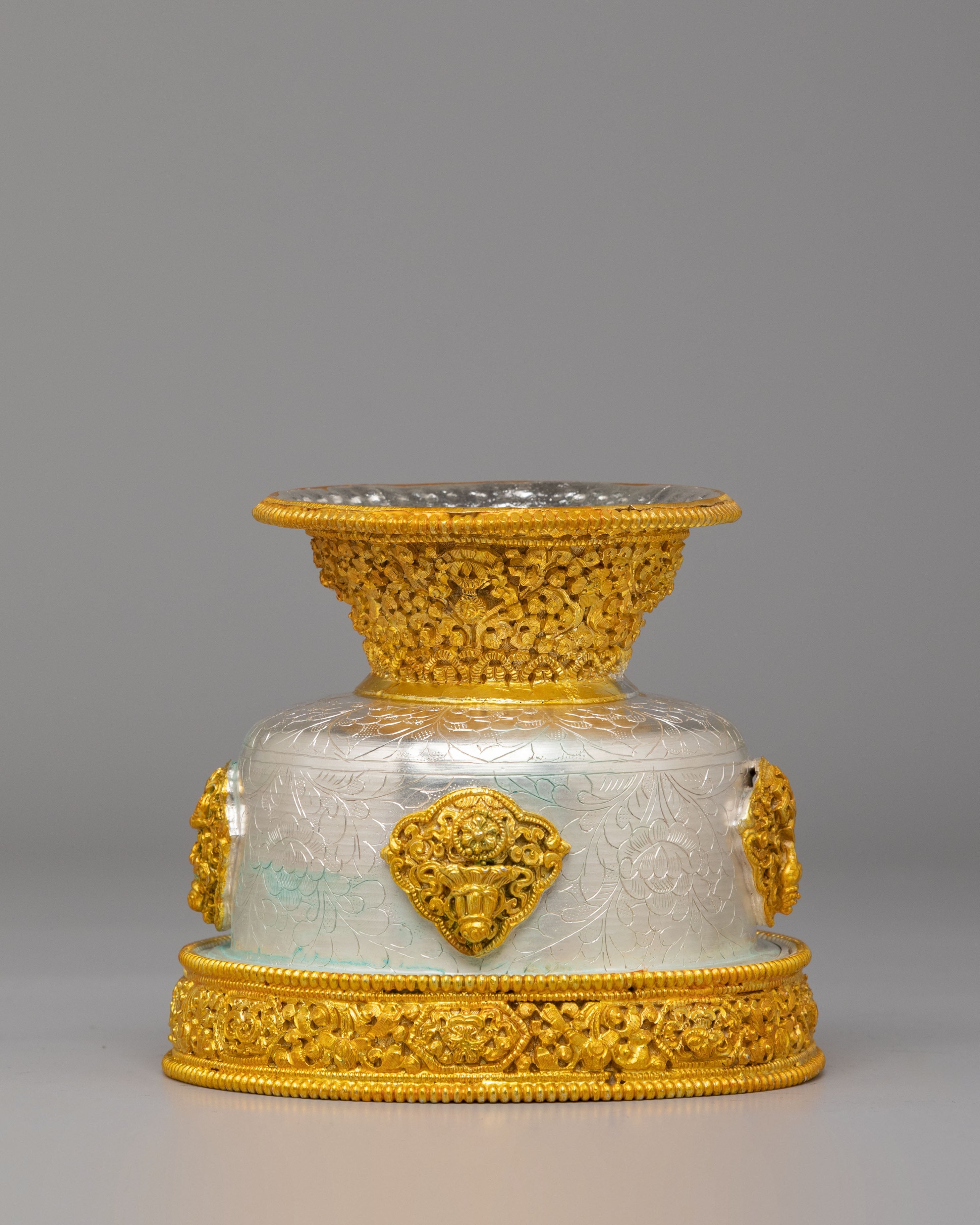 Traditional Water Offering Bowl Set | Spiritual Decor for Altar