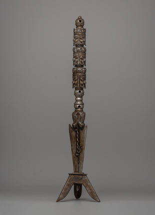 Multi Faced Iron Kila | Traditional Tibetan Tool for Energy Balancing and Rituals