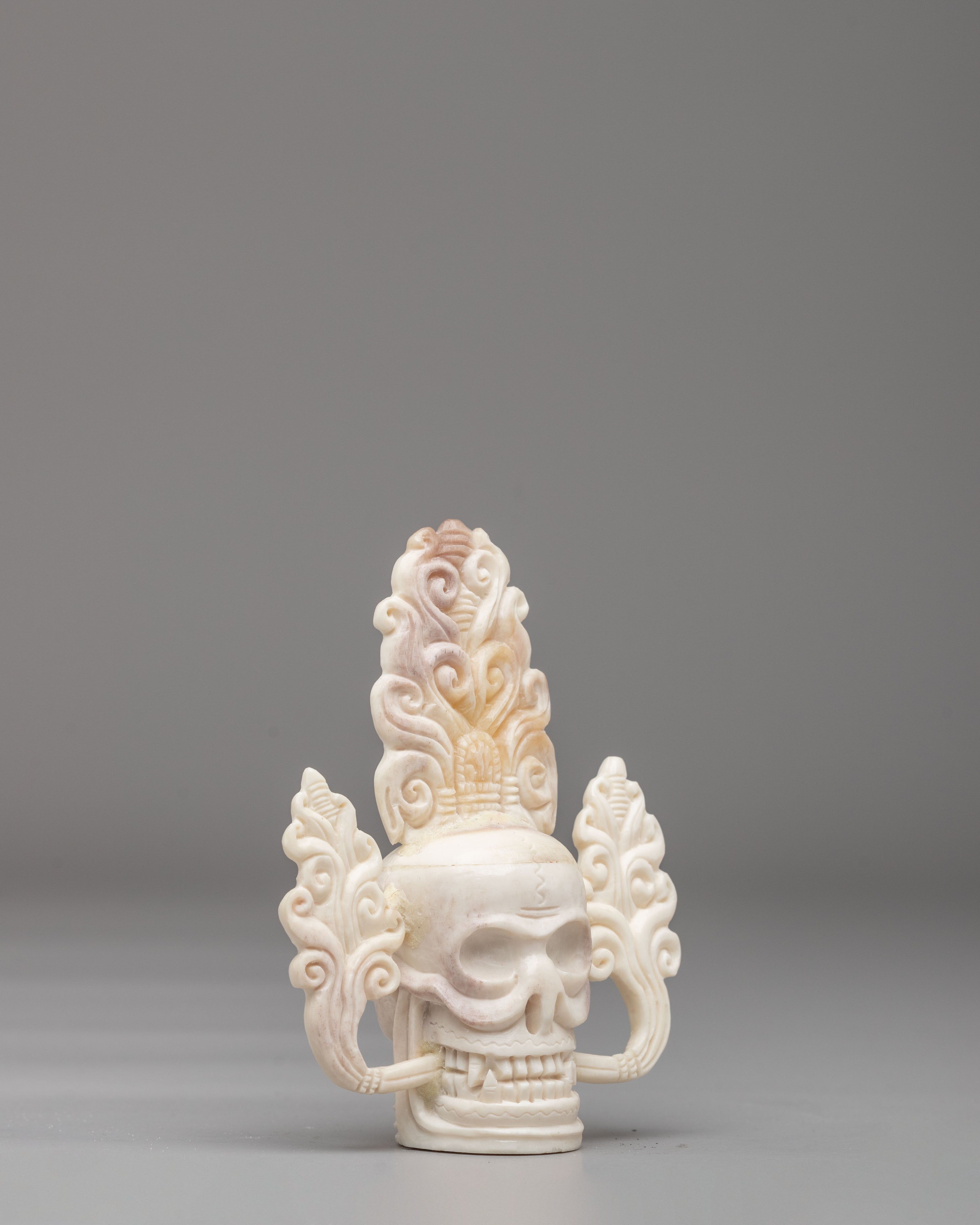 Himalayan Skull Head Set | Traditional Ritual Artifact