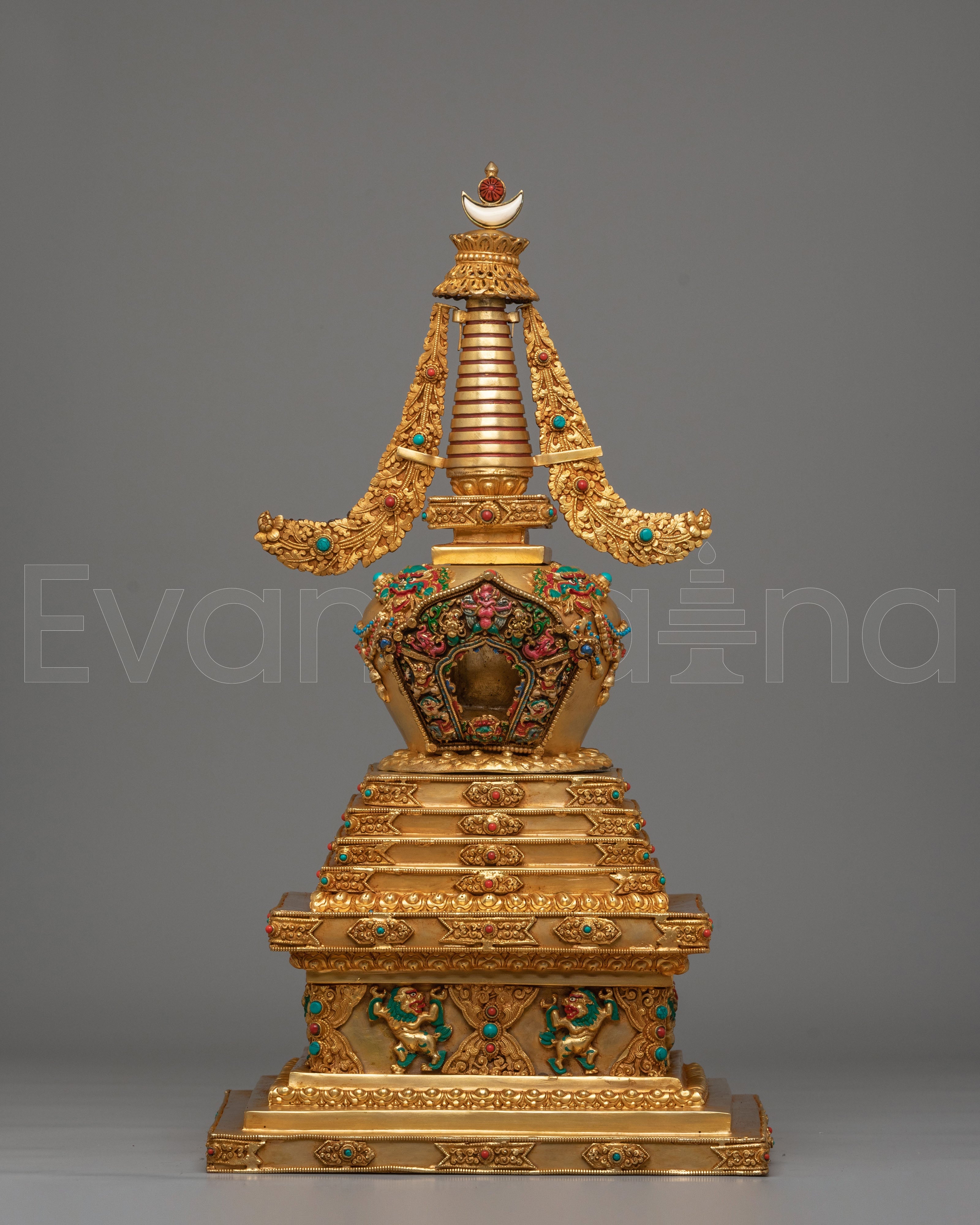 Handcrafted Traditional Tibetan Stupa