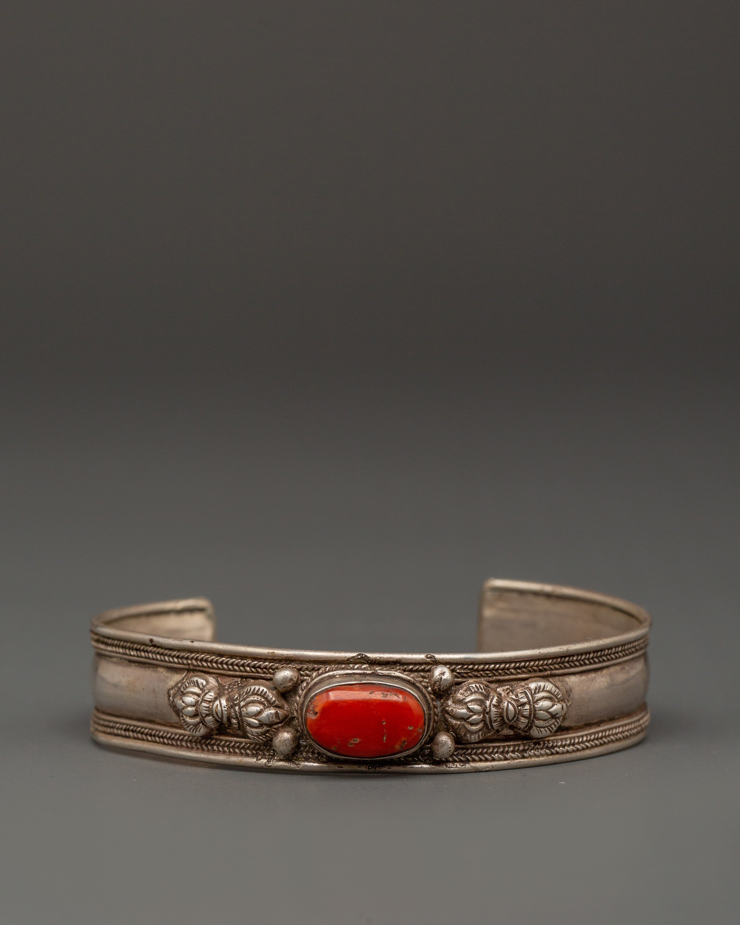 Spiritual Bracelet with Red Turquoise 