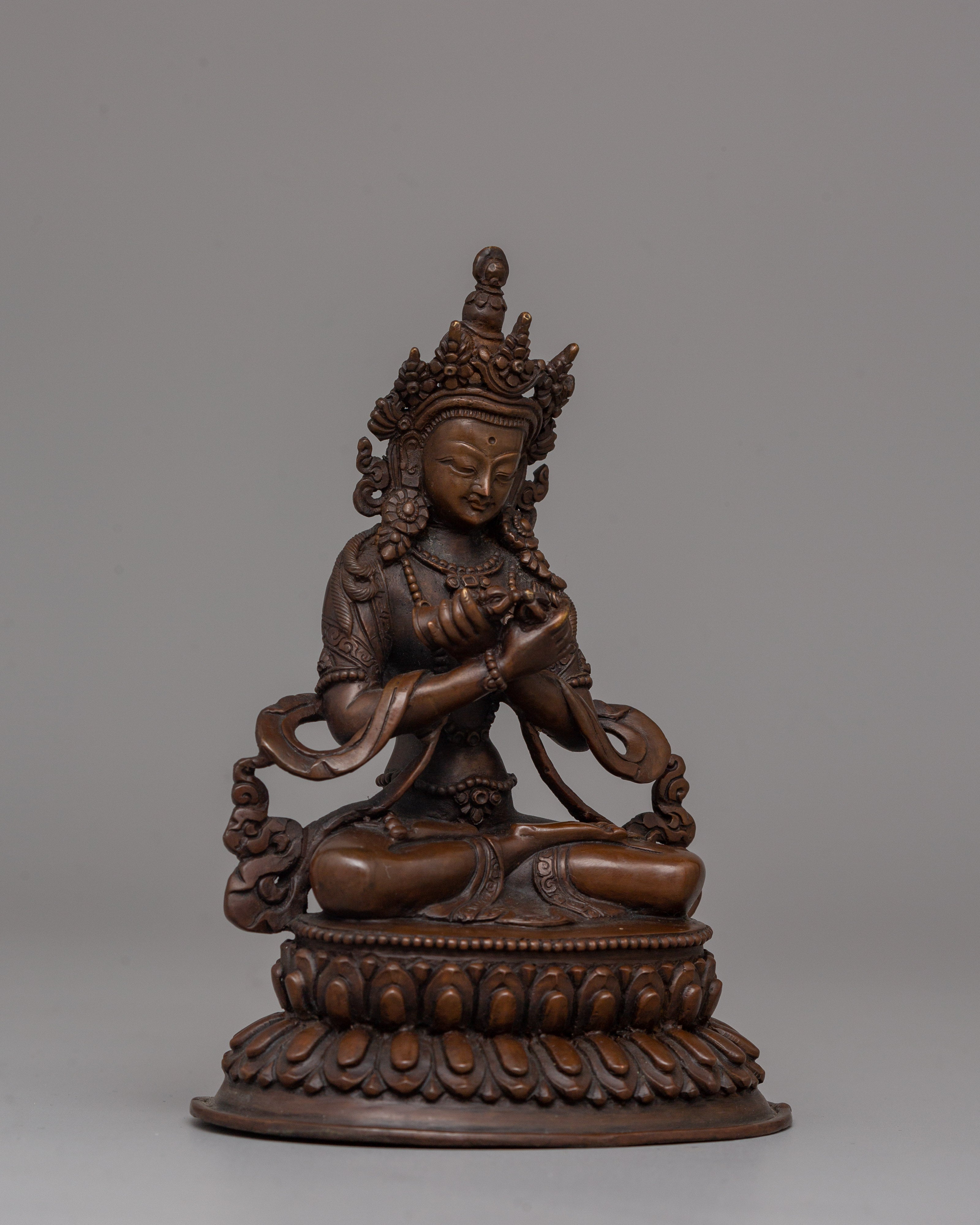 Vajradhara Sculpture In Embracing Mudra | Dharmakaya Buddha Artwork