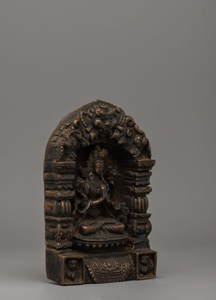 Chenrezig in Throne Statue | Tibetan Bodhisattva Sculpture