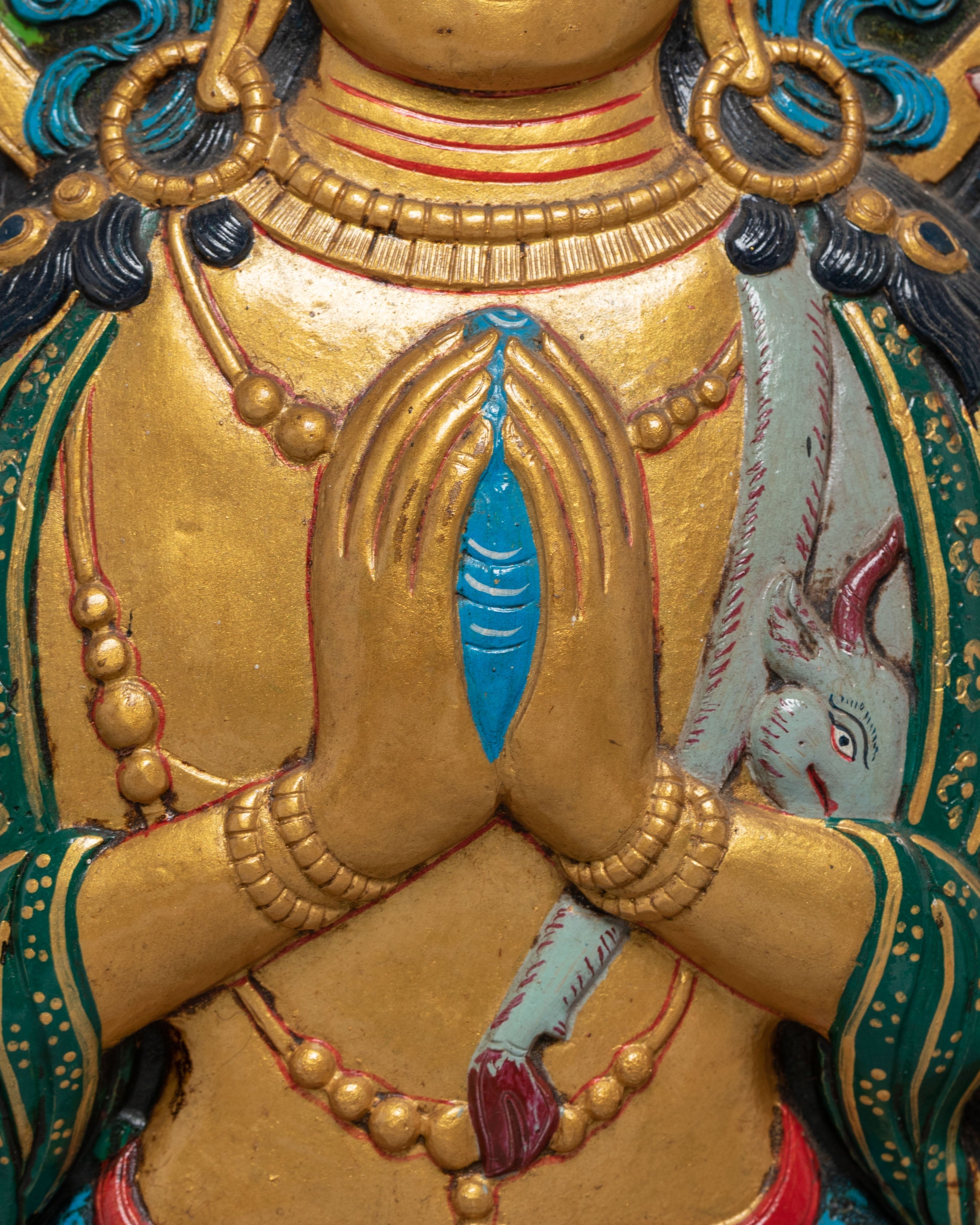 Bodhisattva Chenresig Thangka Wall Hanging | Tibetan Avalokiteshvara Decor