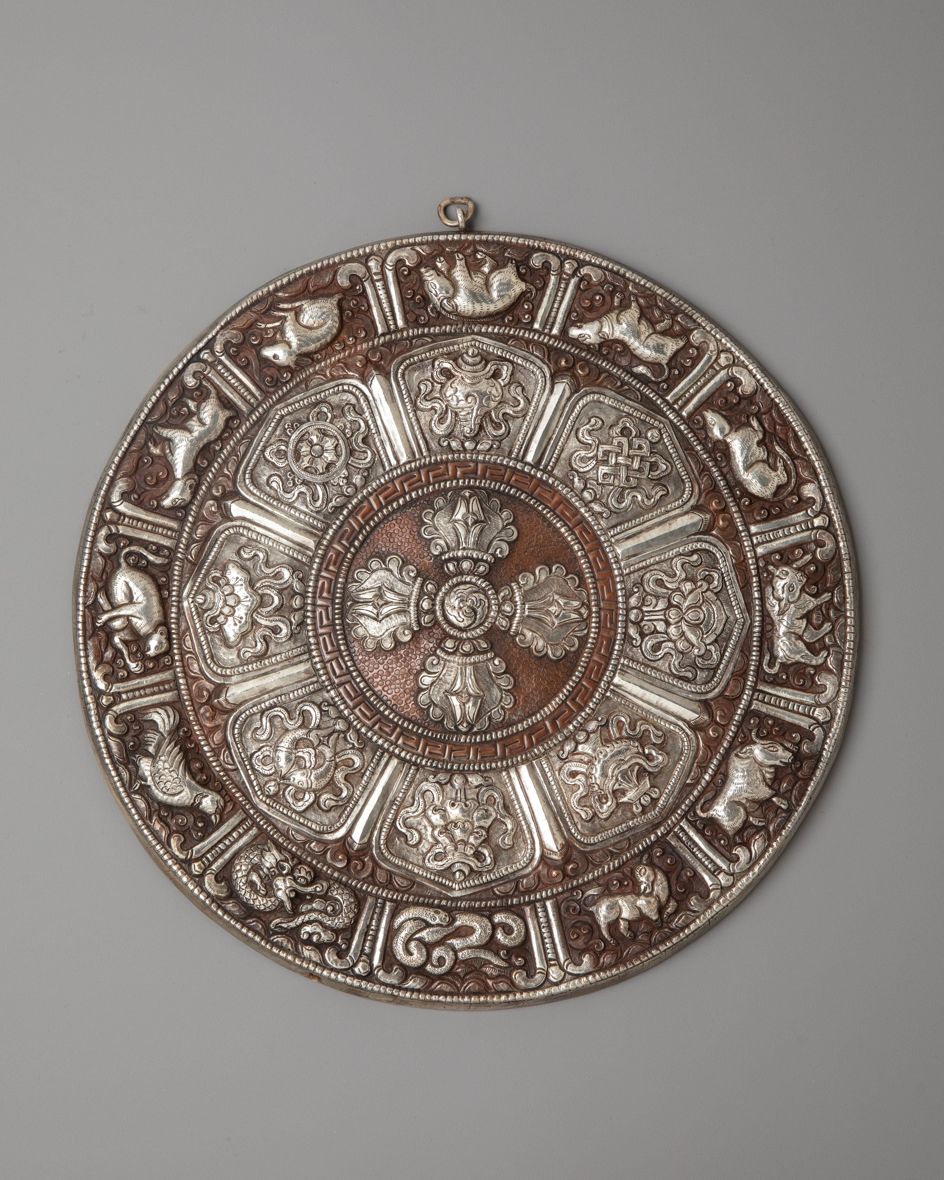 Silver Plated and Oxidized Copper Wall Hanging