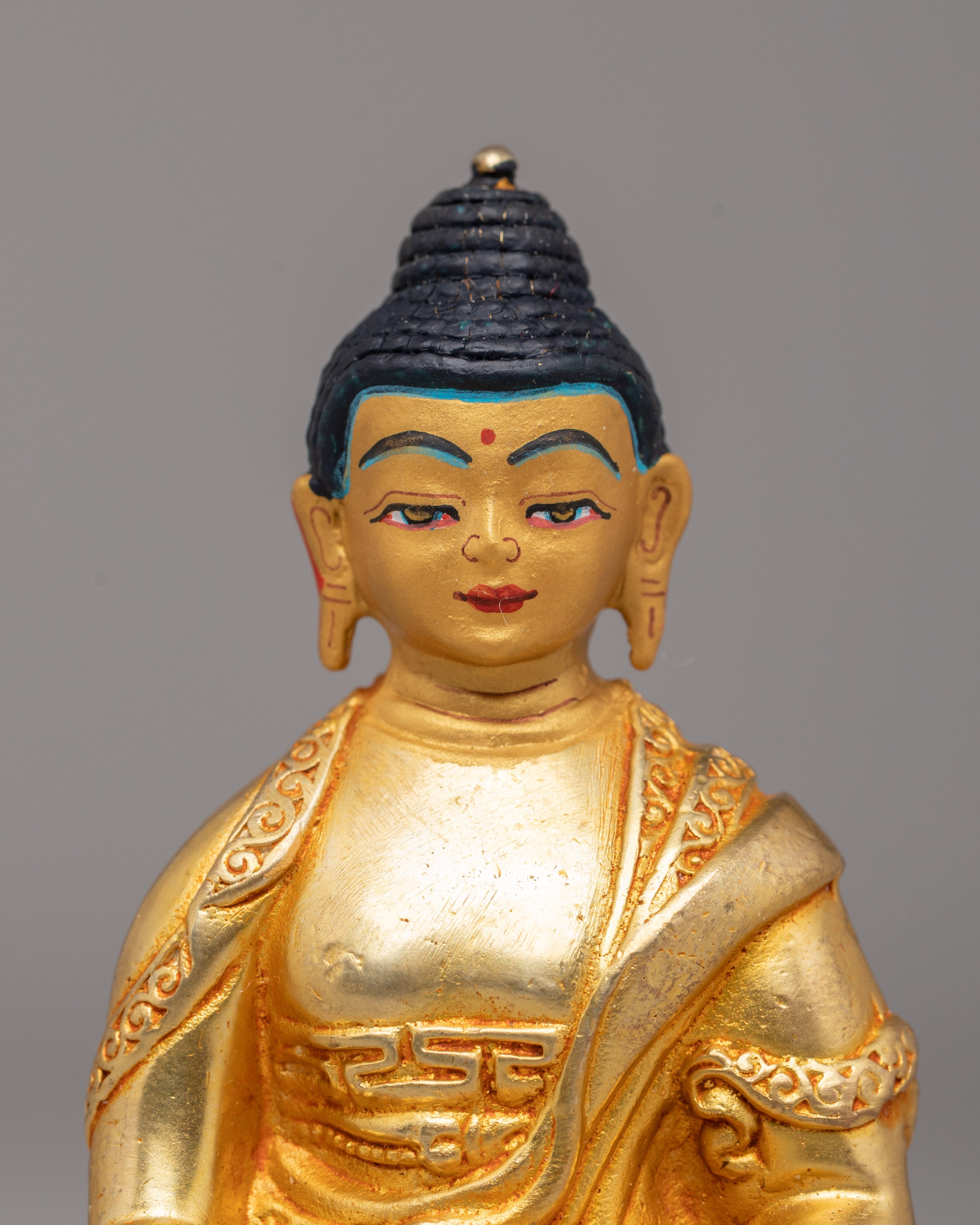 Golden Shakyamuni Buddha Statue | Symbol of Enlightenment & Peace