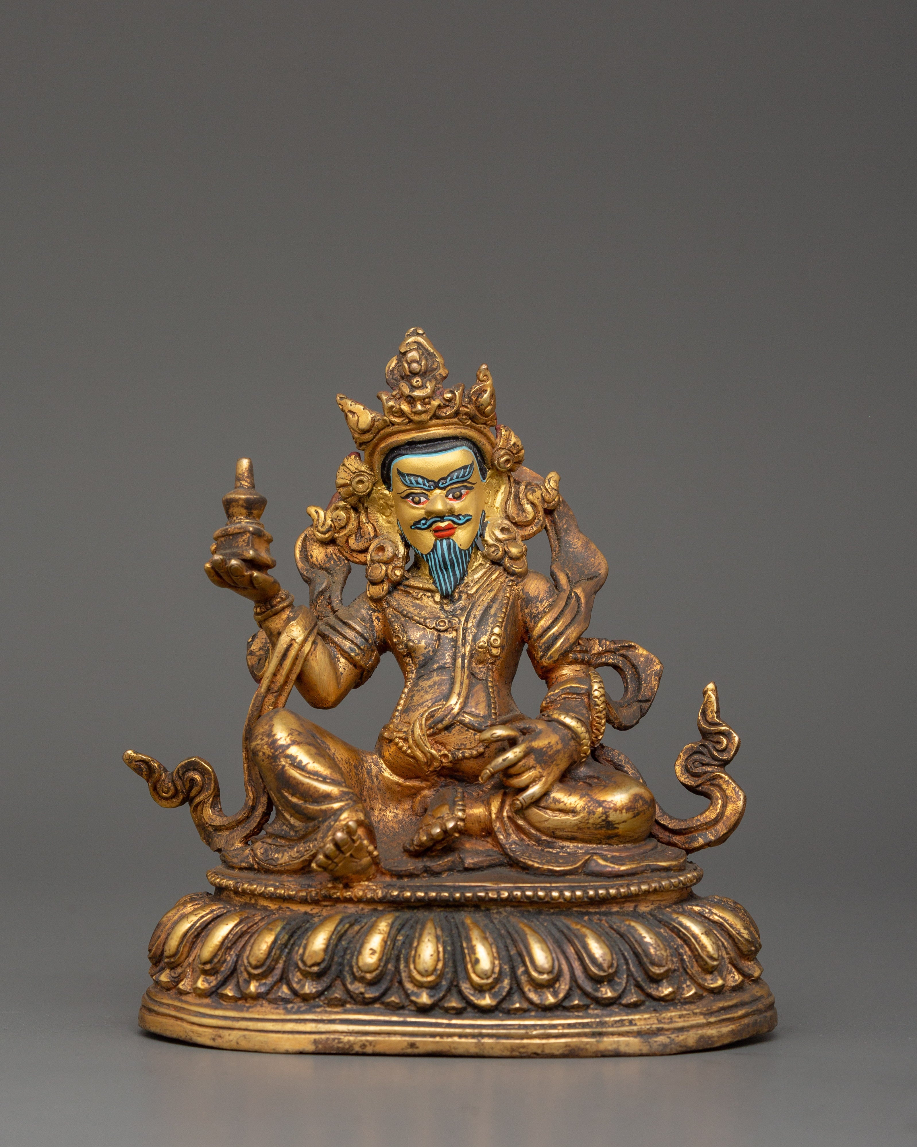 Chatur Maharaj Set | Majestic Gold-Plated Copper Statues for Divine Blessings