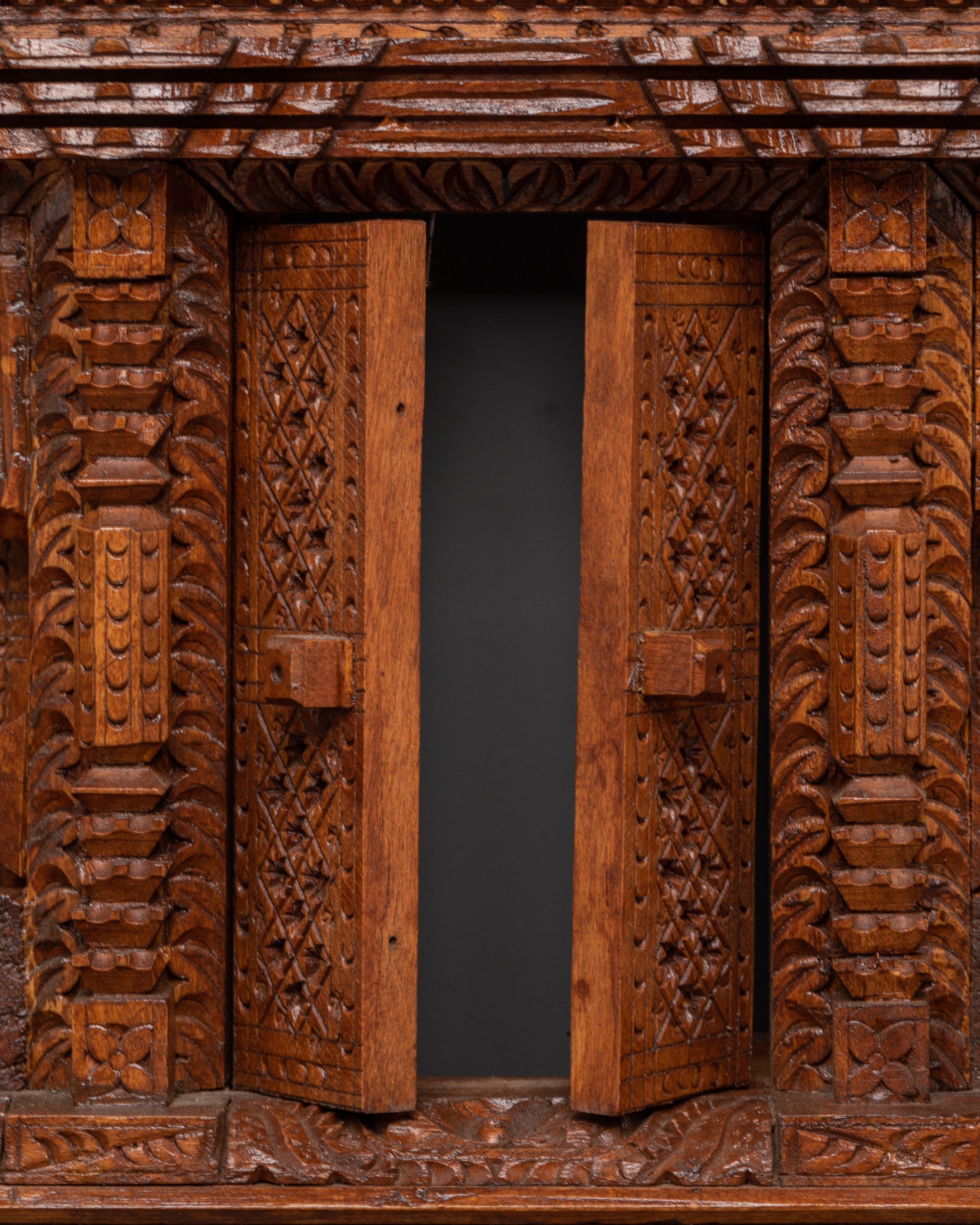 Carved Wood Wall Hanging | Handcrafted Wooden Decor