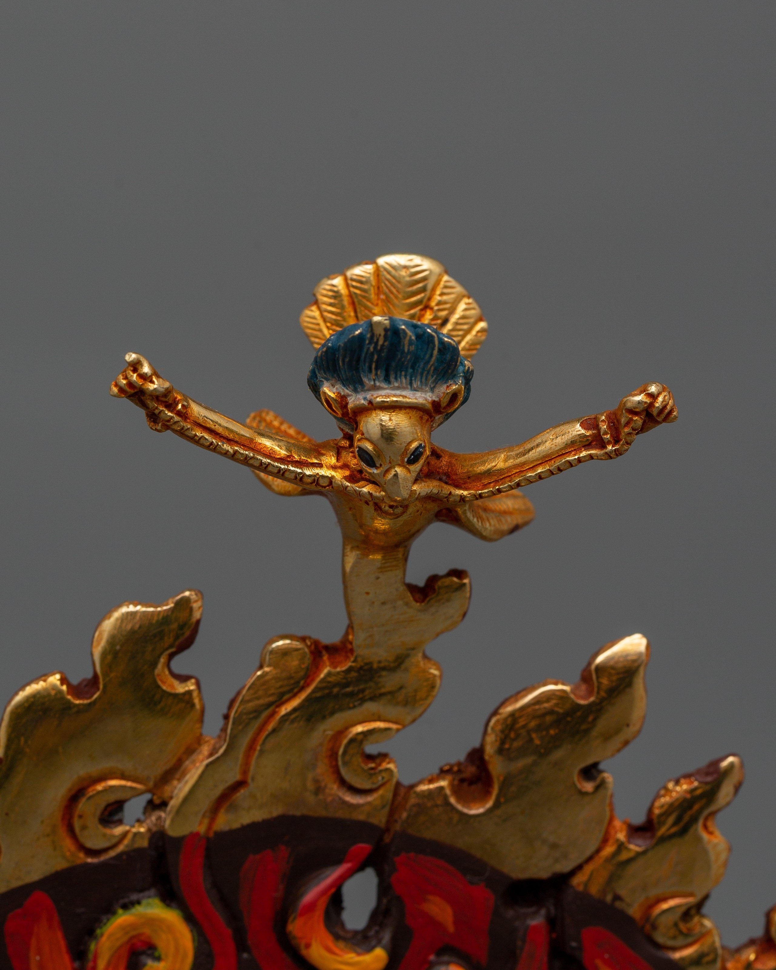 Tibetan Buddhist Sakya Mahakala Statue | Protector of the Dharma and Spiritual Strength