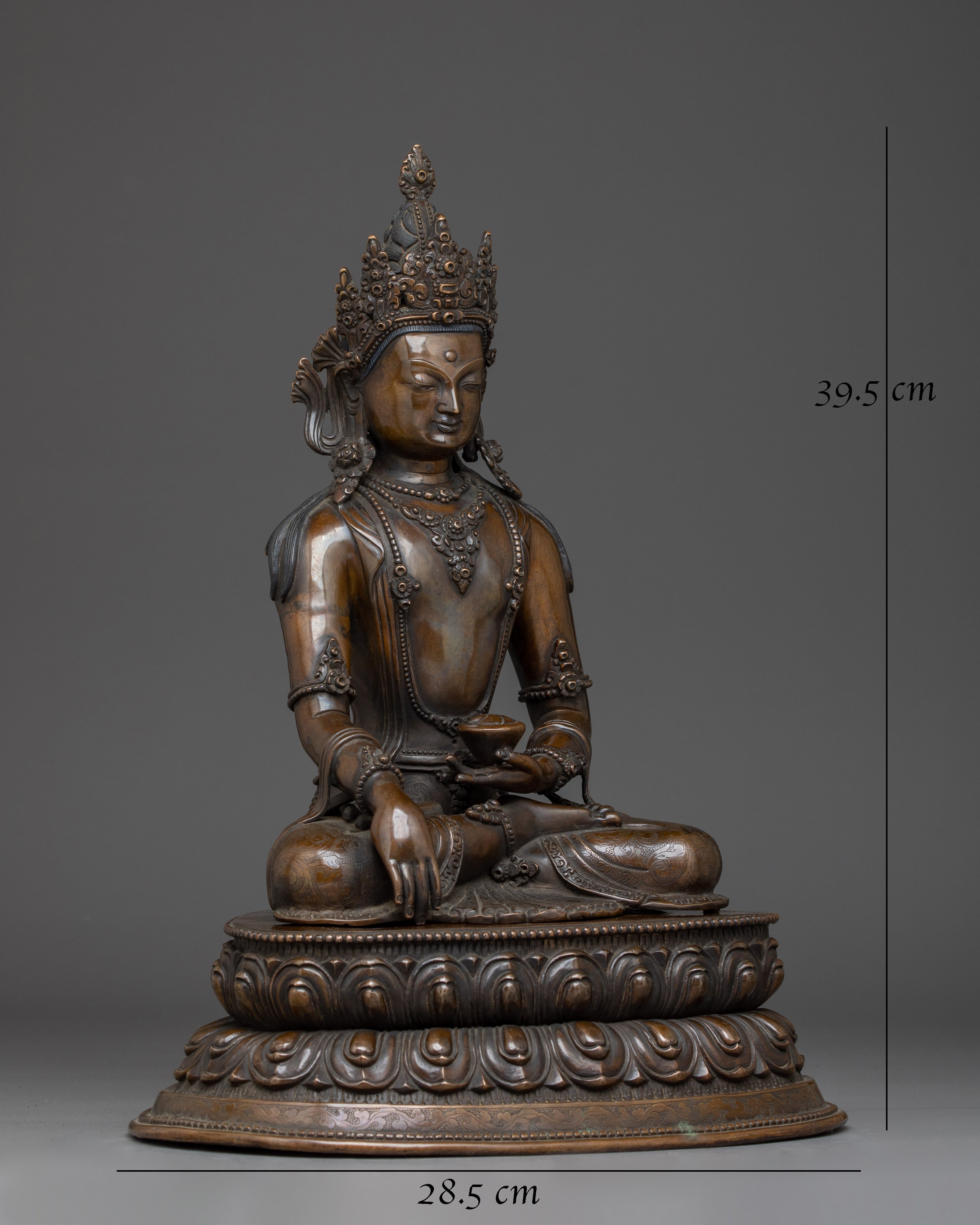 oxidized-crown-shakyamuni-buddha-statue