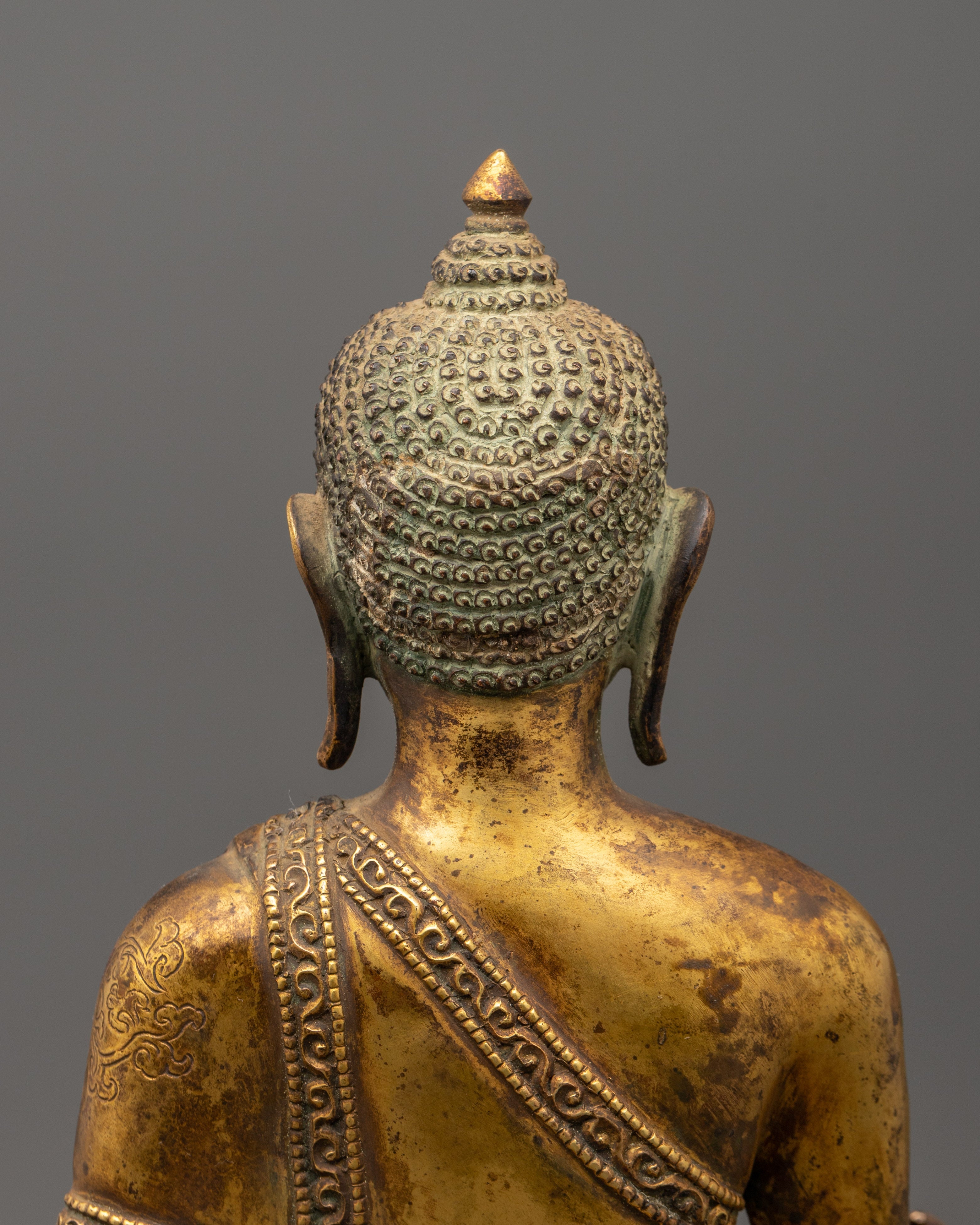 Medicine Buddha Sculpture | Gold Plating Healing Buddha