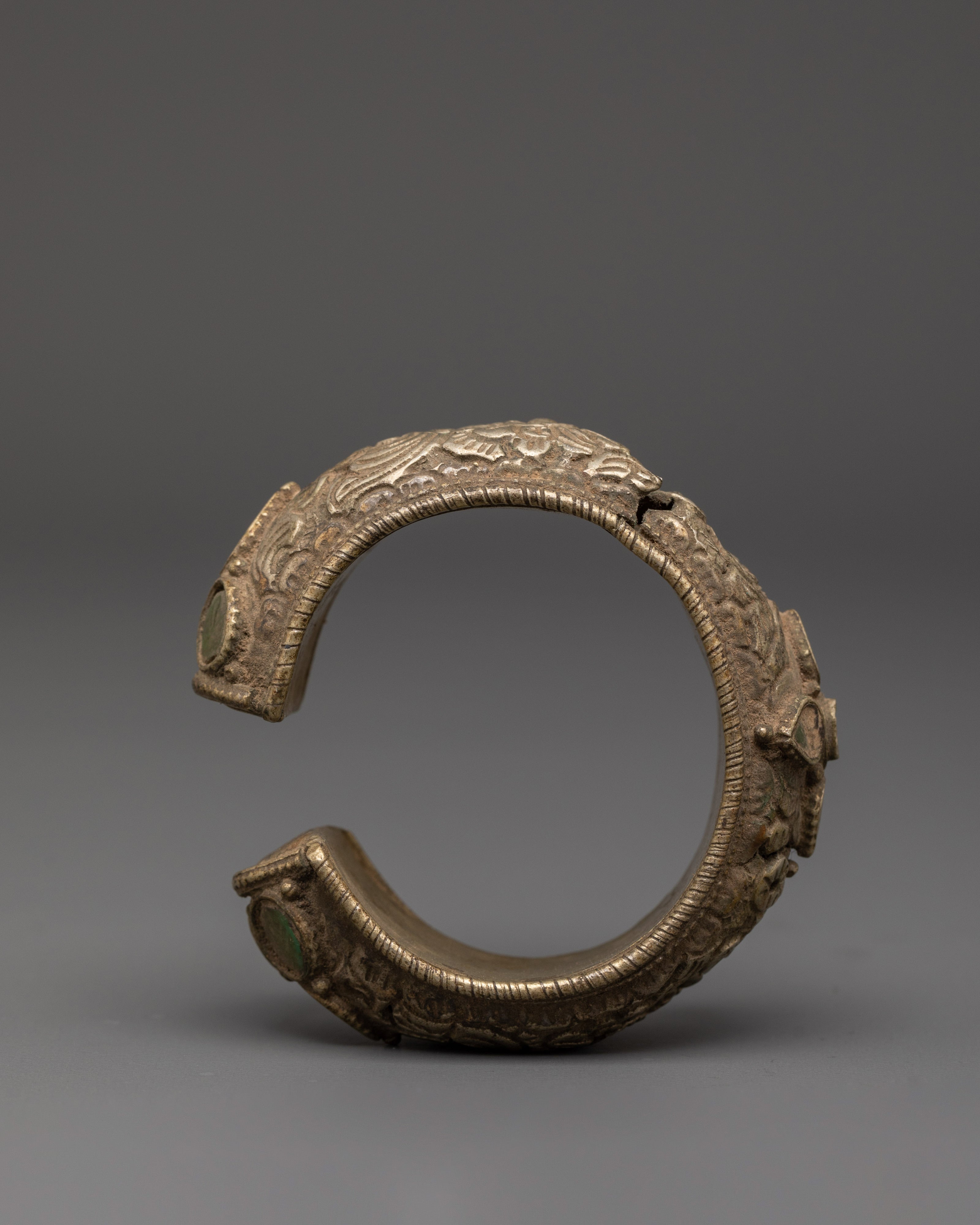 Copper Hand Jewelry | Carved Cultural Design