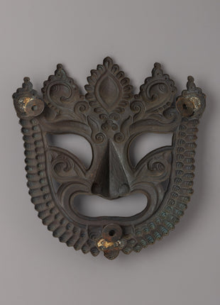 Handmade Tibetan Buddhist Mask | Sacred Himalayan Wall Art