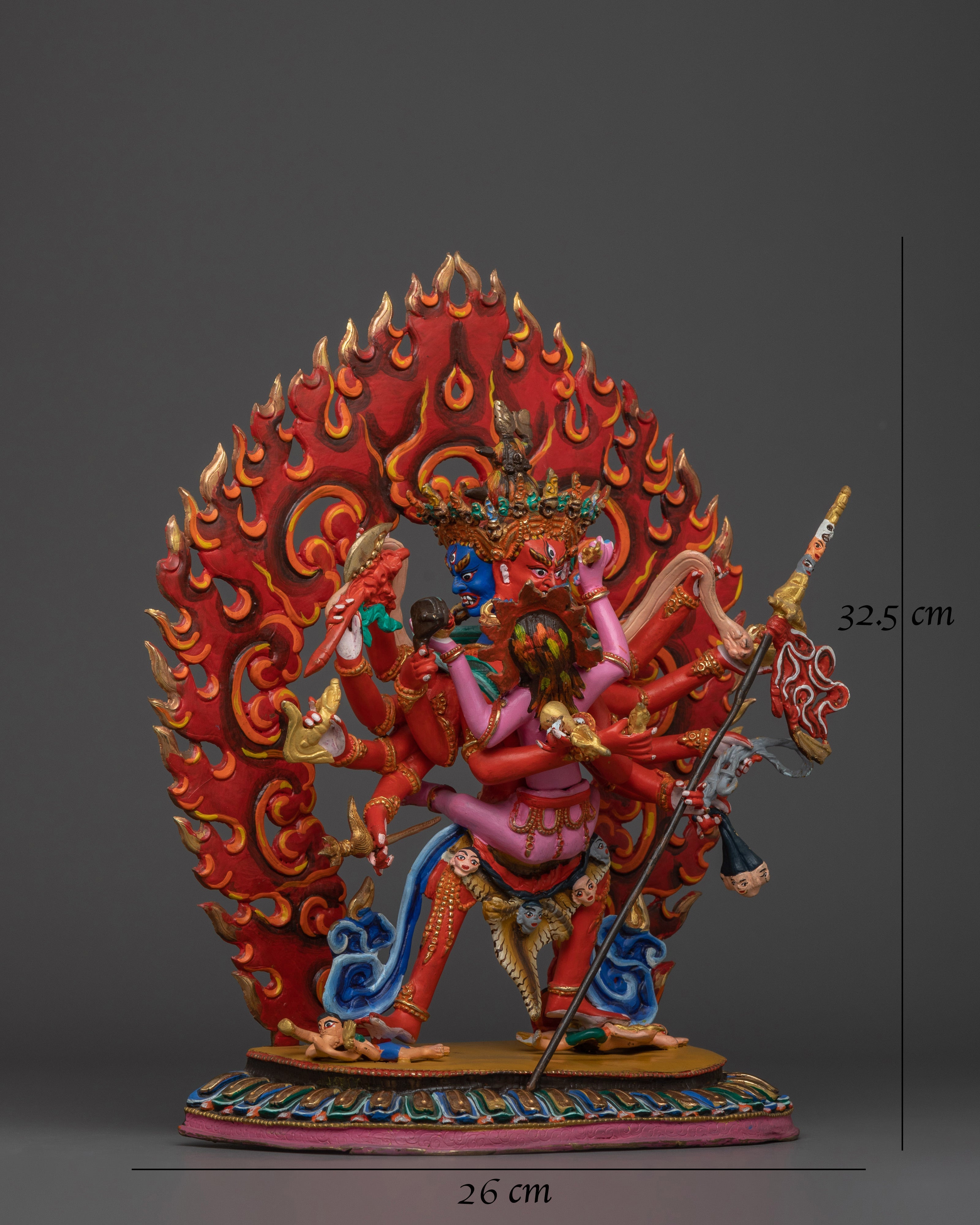 Tibetan Statue of Chakrasamvara | Wheel of Perfect Bliss