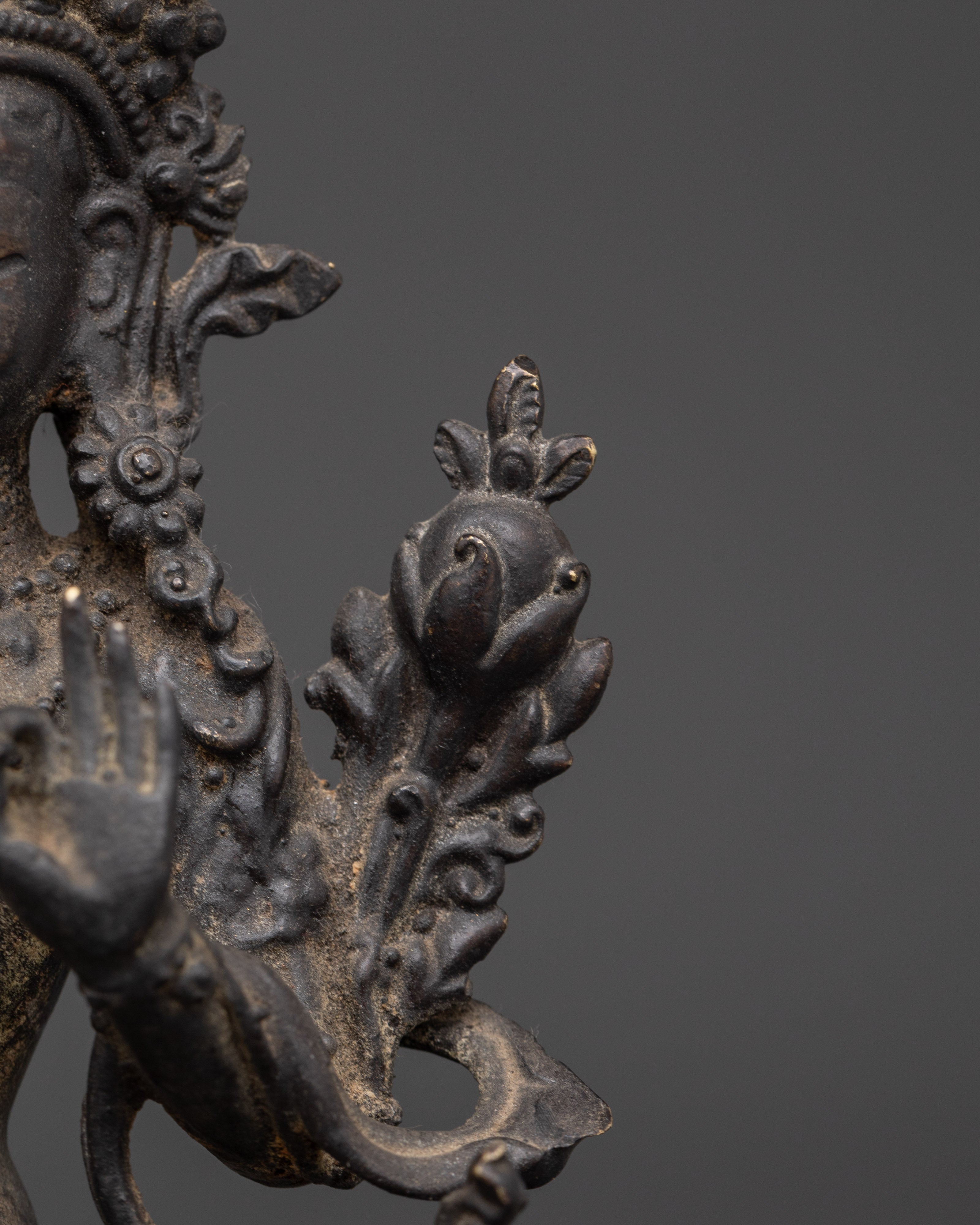 Handmade Tibetan Statue of White Tara | Goddess of Compassion